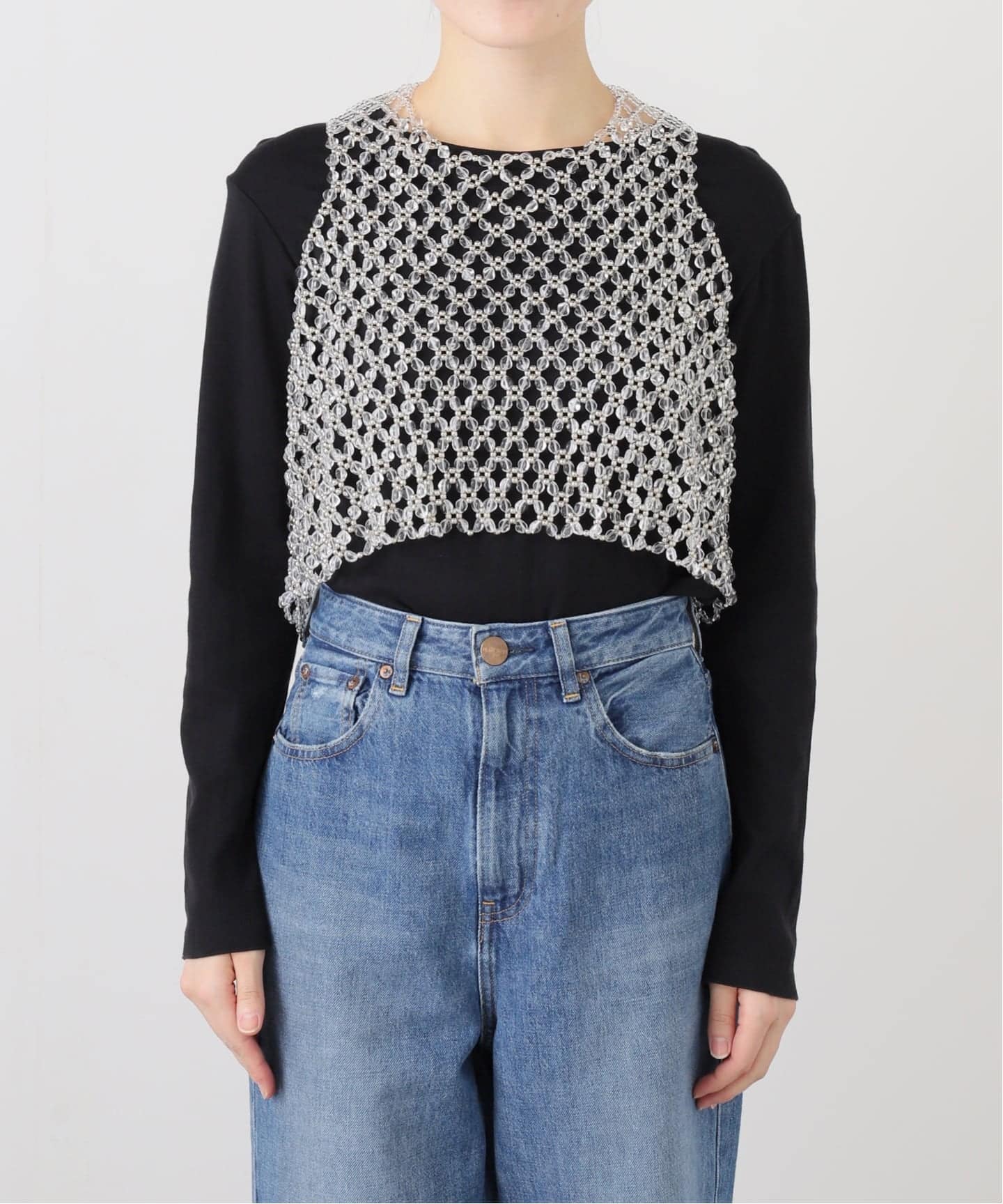 chikakisadaビーズベスト Chika Kisada(チカキサダ) ビーズベスト サイズ F｜【公式】カインド