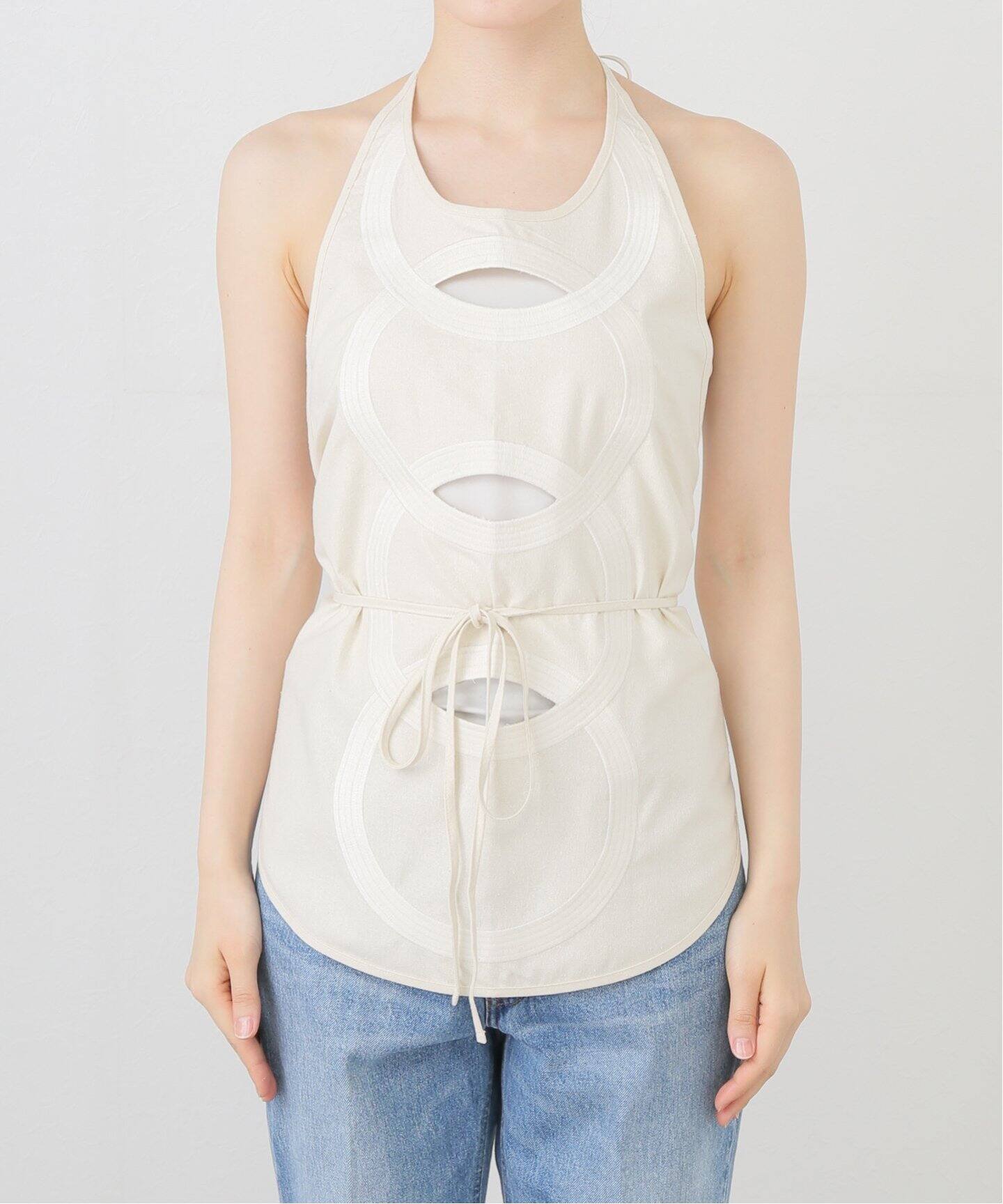 BASERANGE CHAIN APRON TOP TOCHA-WS-SU25：ブラウス（シャツ