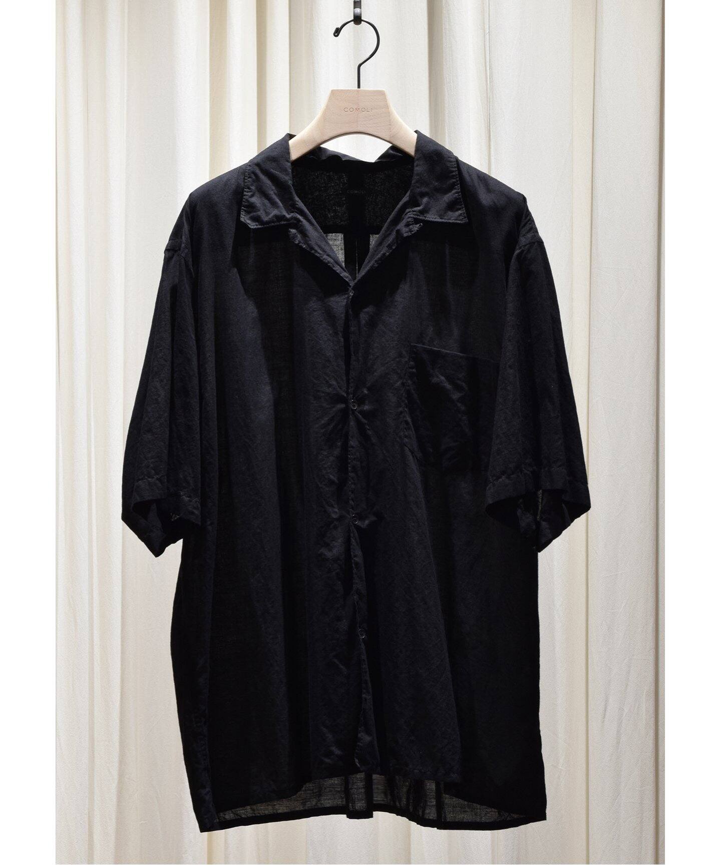 COMOLI / コモリ】KHADIコットン ハンソデオープンカラーシャツ B01