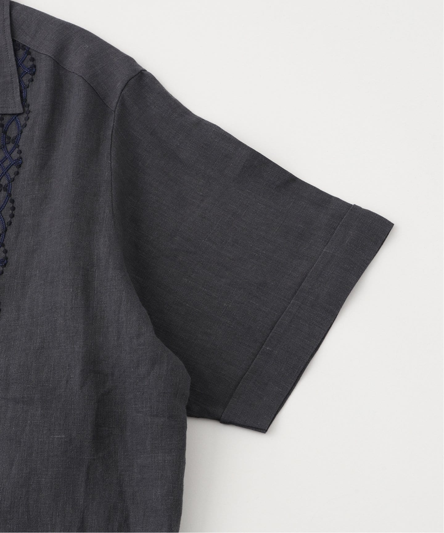 OFF THE CUFF / オフザカフ】CODE EMB OPEN COLLAR SHIRT OTC-13