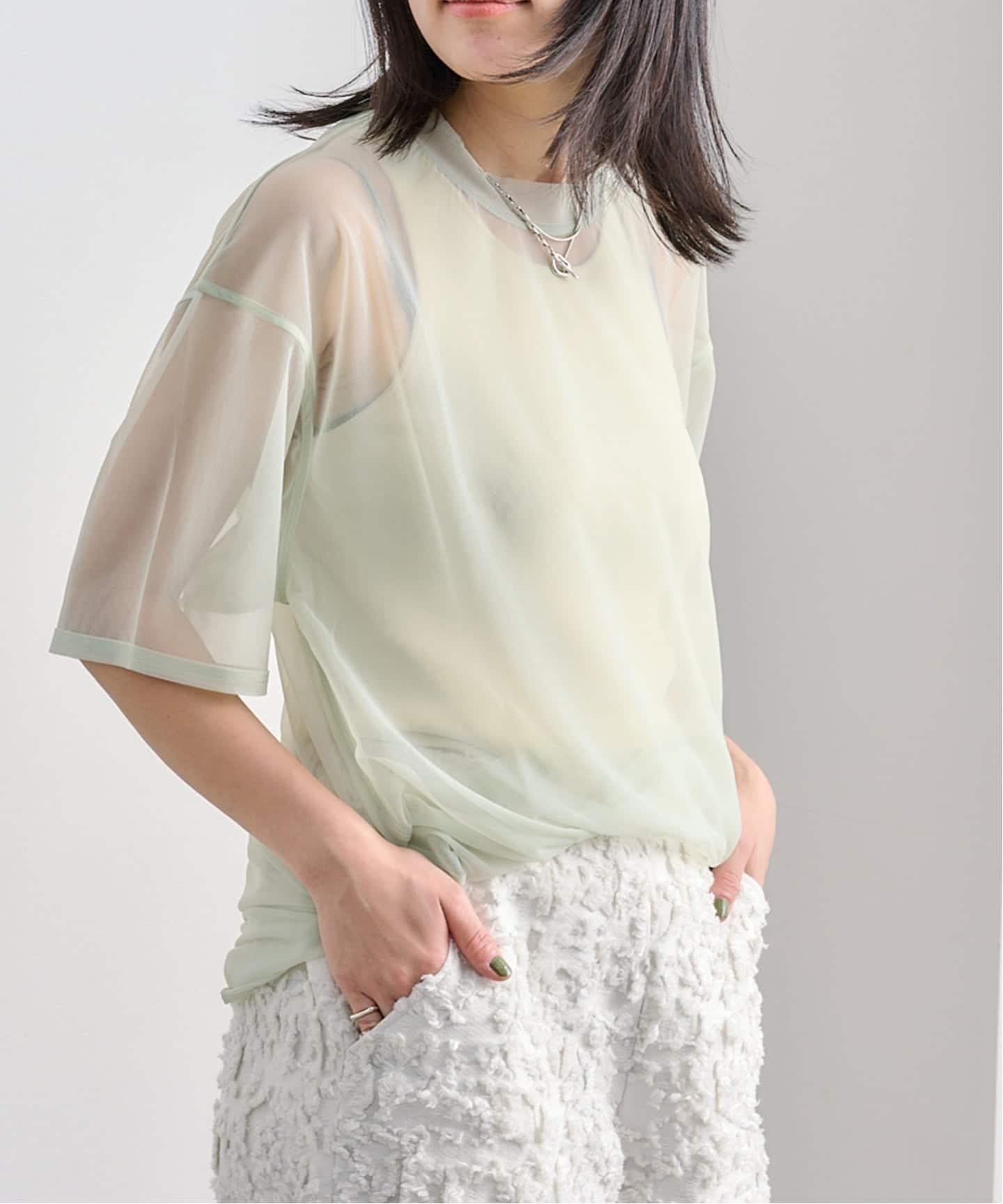 TODAYFUL Halfsleeve Sheer T-shirts 12510613（Tシャツ