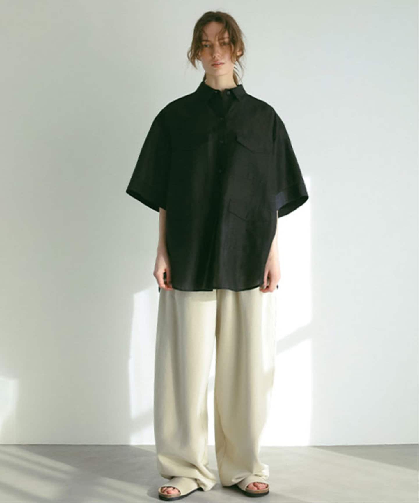 ETRE TOKYO 25SS リネンシアーワークシャツ ベージュ