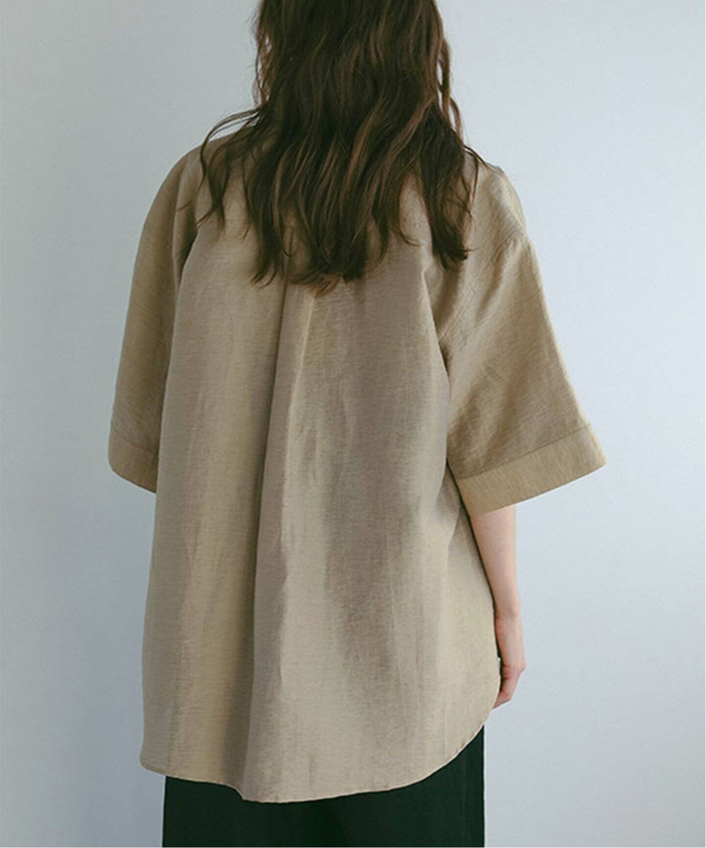 ETRE TOKYO 25SS リネンシアーワークシャツ ベージュ