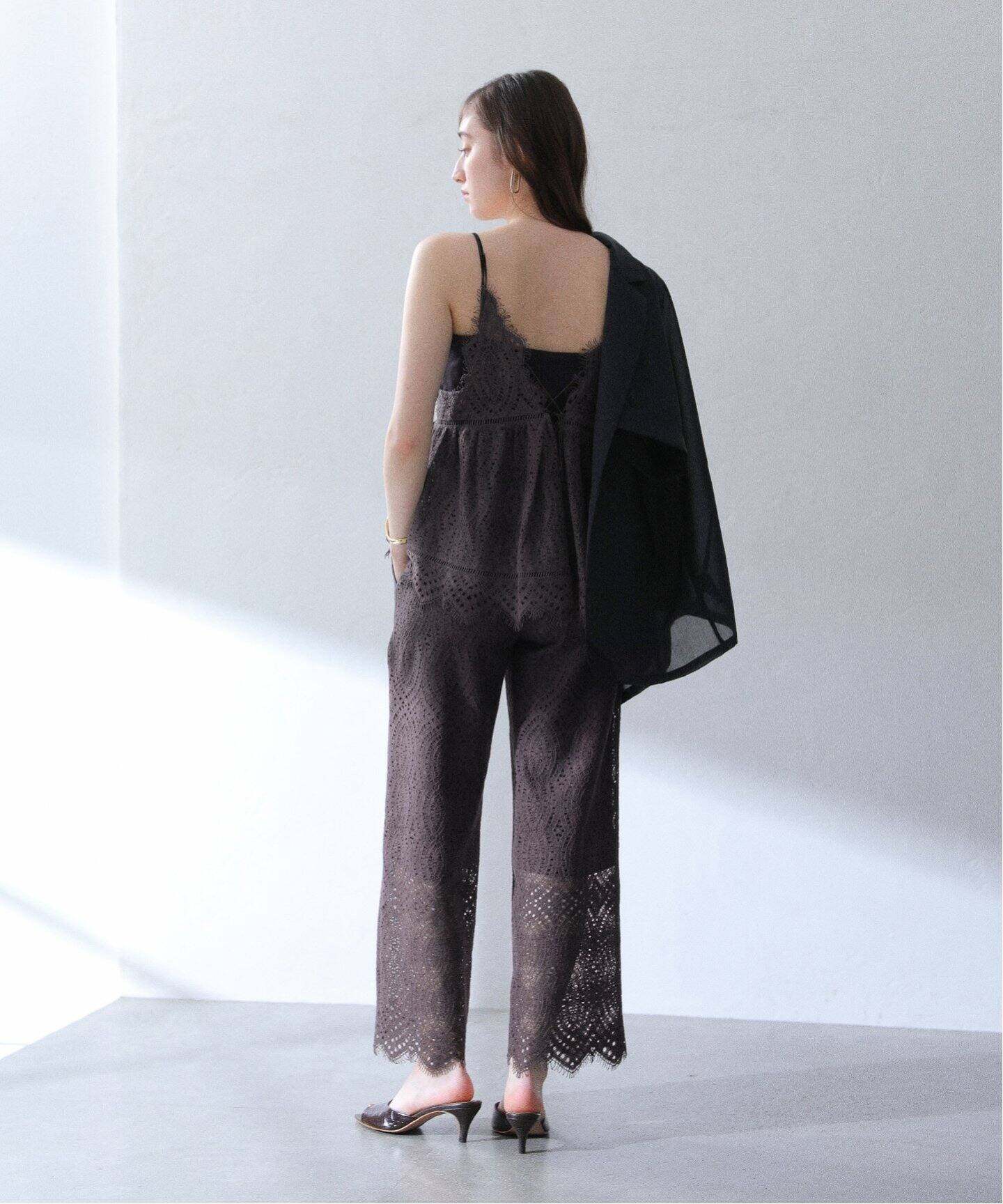 洗える】ウォッシャブルレースキャミトップス（シャツ／ブラウス）｜La