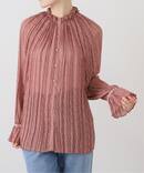 【洗える】プリーツブラウス