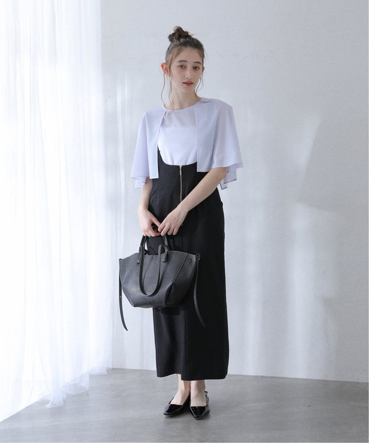 新品♡ LaTotalite♡ ケープ2WAYコート♡ラトータリテ 洗える】ケープボータイ2WAYブラウス（シャツ／ブラウス）｜La