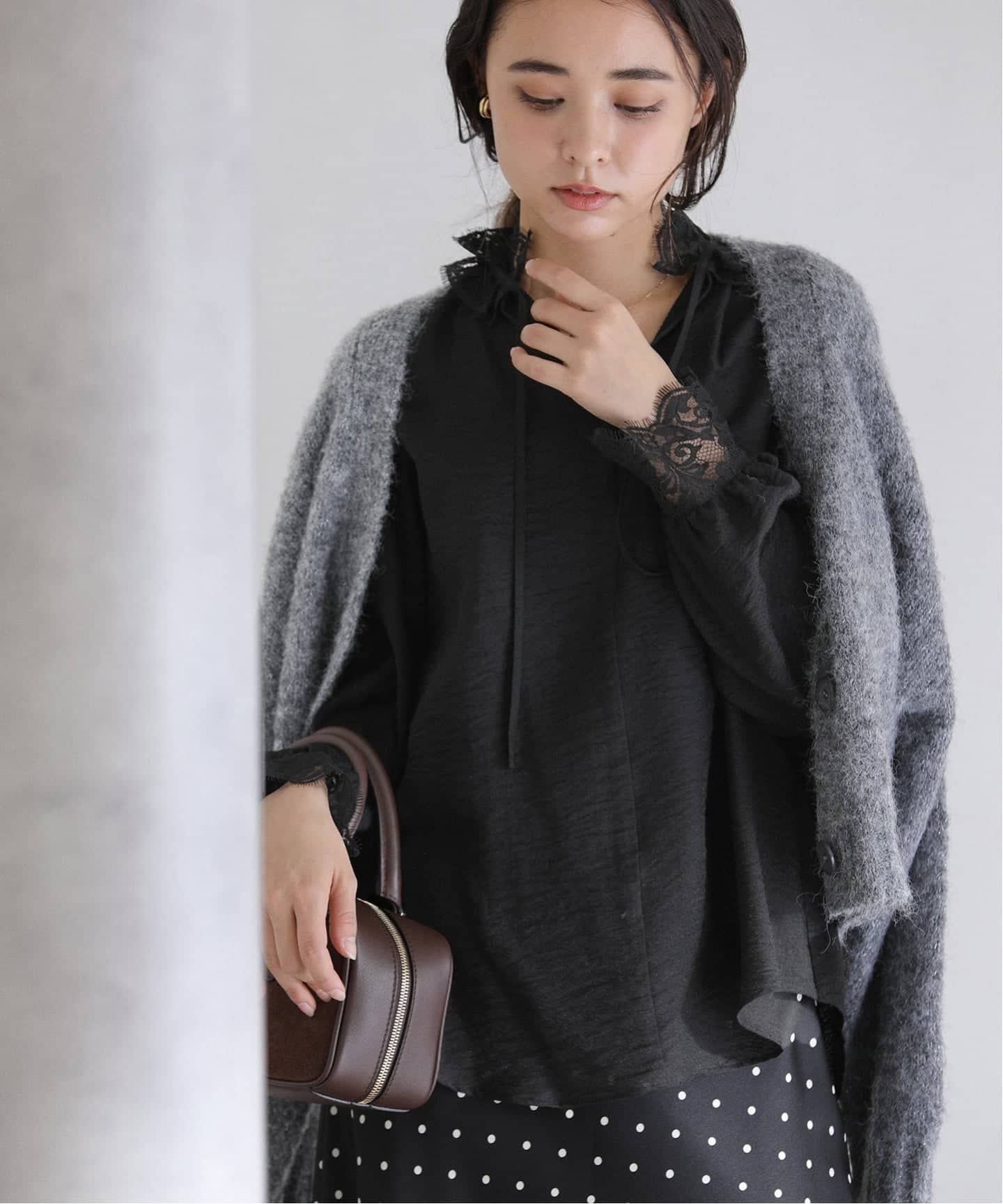 ラ トータリテ（La TOTALITE）/【洗える】レーススキッパーブラウス 洗える】レーススキッパーブラウス（シャツ／ブラウス）｜La Totalite