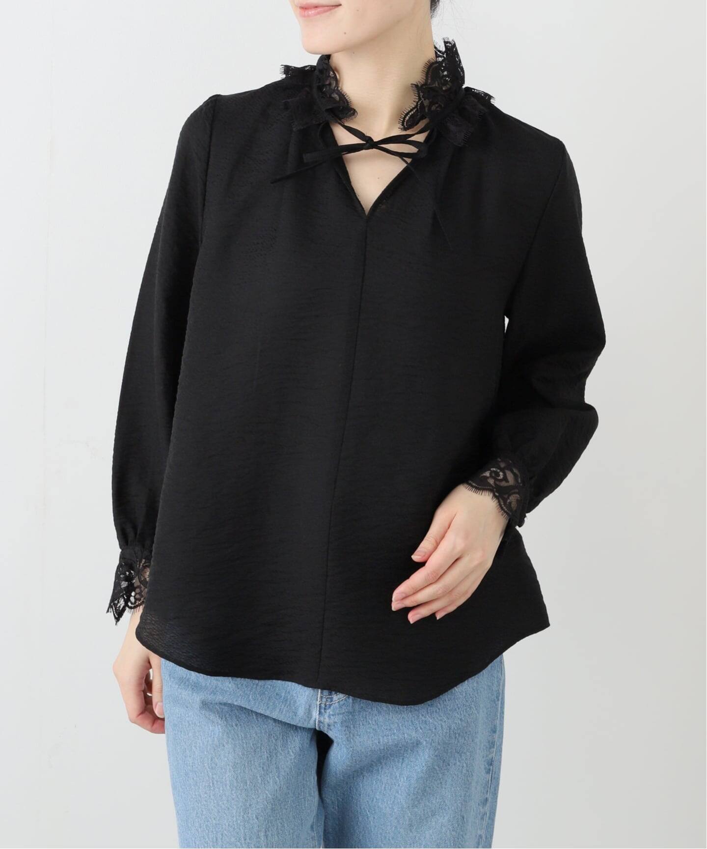 ラ トータリテ（La TOTALITE）/【洗える】レーススキッパーブラウス 洗える】レーススキッパーブラウス（シャツ／ブラウス）｜La Totalite