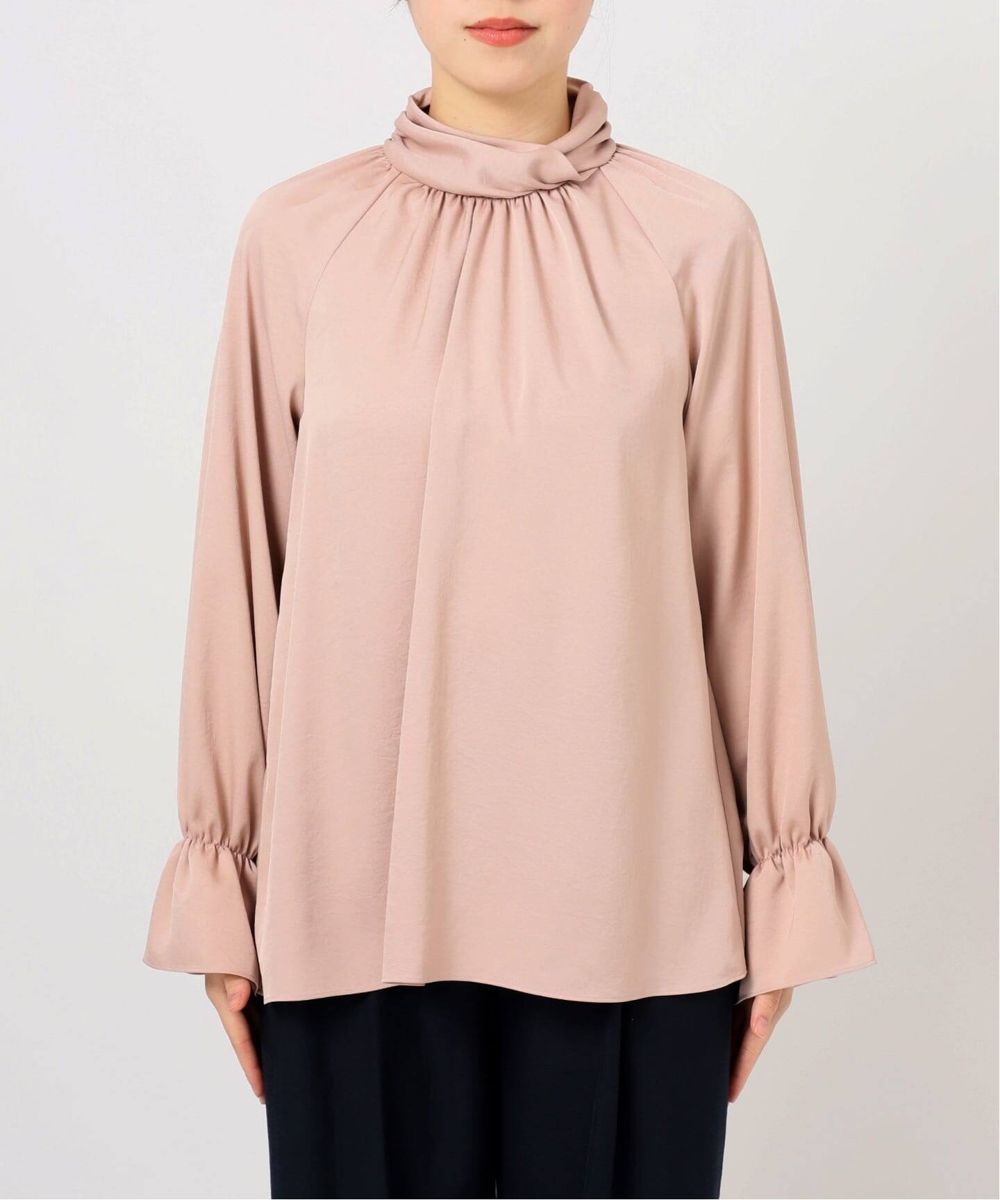 ラ トータリテ（La TOTALITE）/【洗える】クロスギャザーブラウス 洗える】クロスギャザーブラウス（シャツ／ブラウス）｜La Totalite