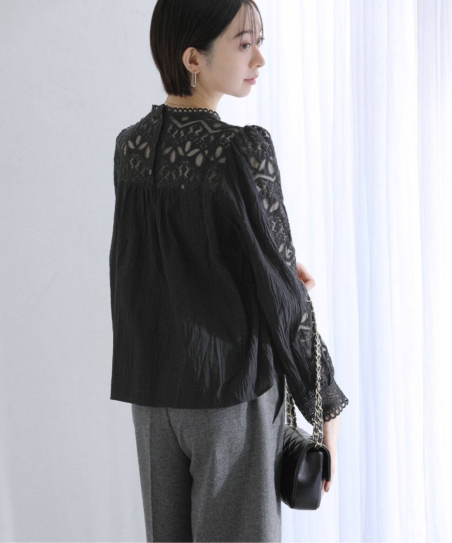 洗える】CHOKLATE PARIS /チョコレートパリ レースブラウス（シャツ