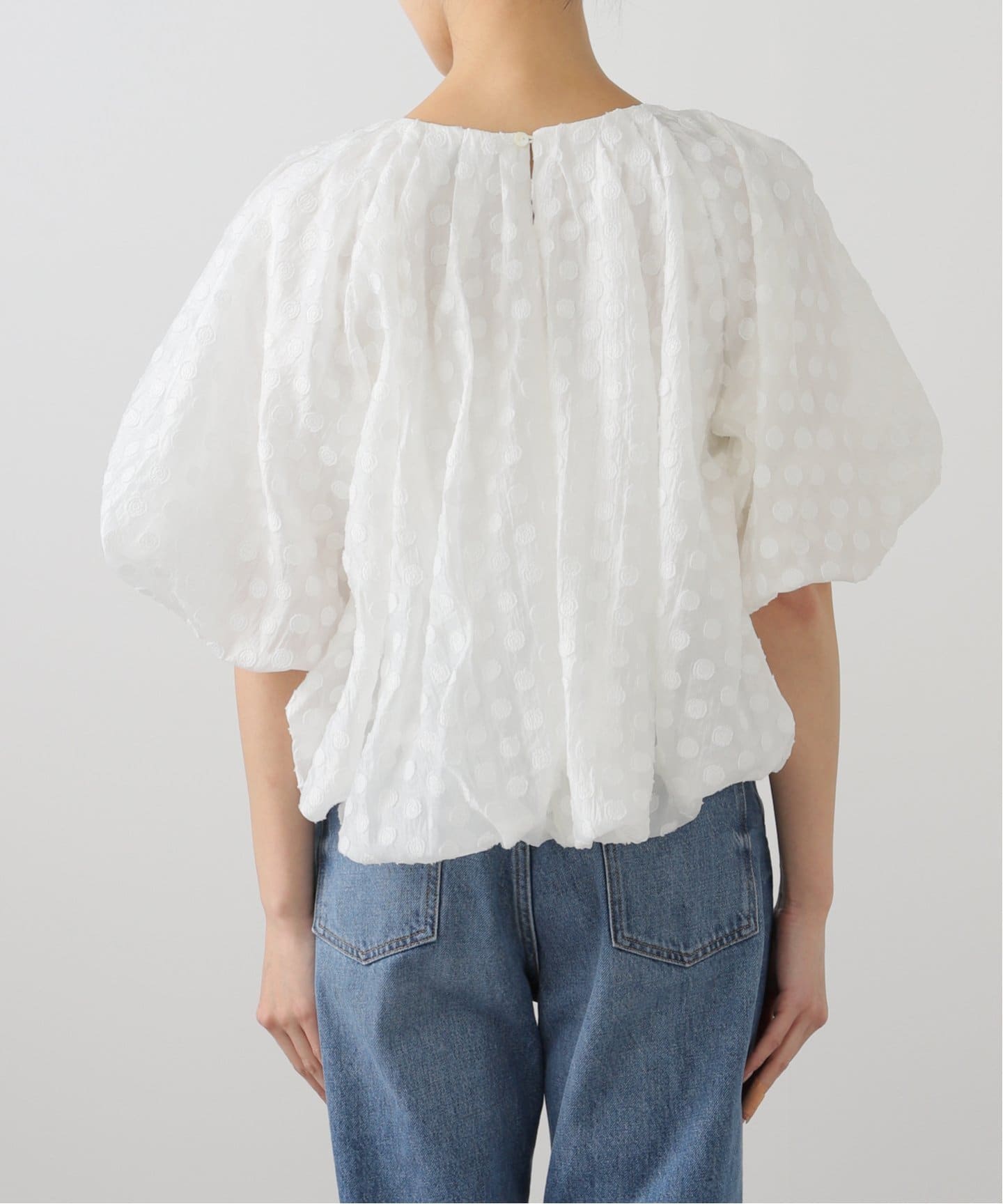 ブラウス シャツ 「洗える」TORRAZZO DONNA/トラッゾドンナ ドットオーガンジーバルーンブラウス レディース 洗える】TORRAZZO DONNA/トラッゾドンナ ドットオーガンジー