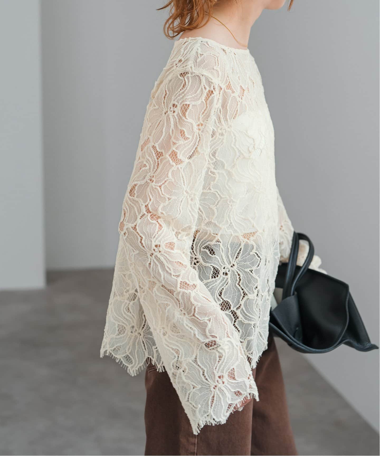 モールレースブラウス（シャツ／ブラウス）｜Spick and Span（スピック