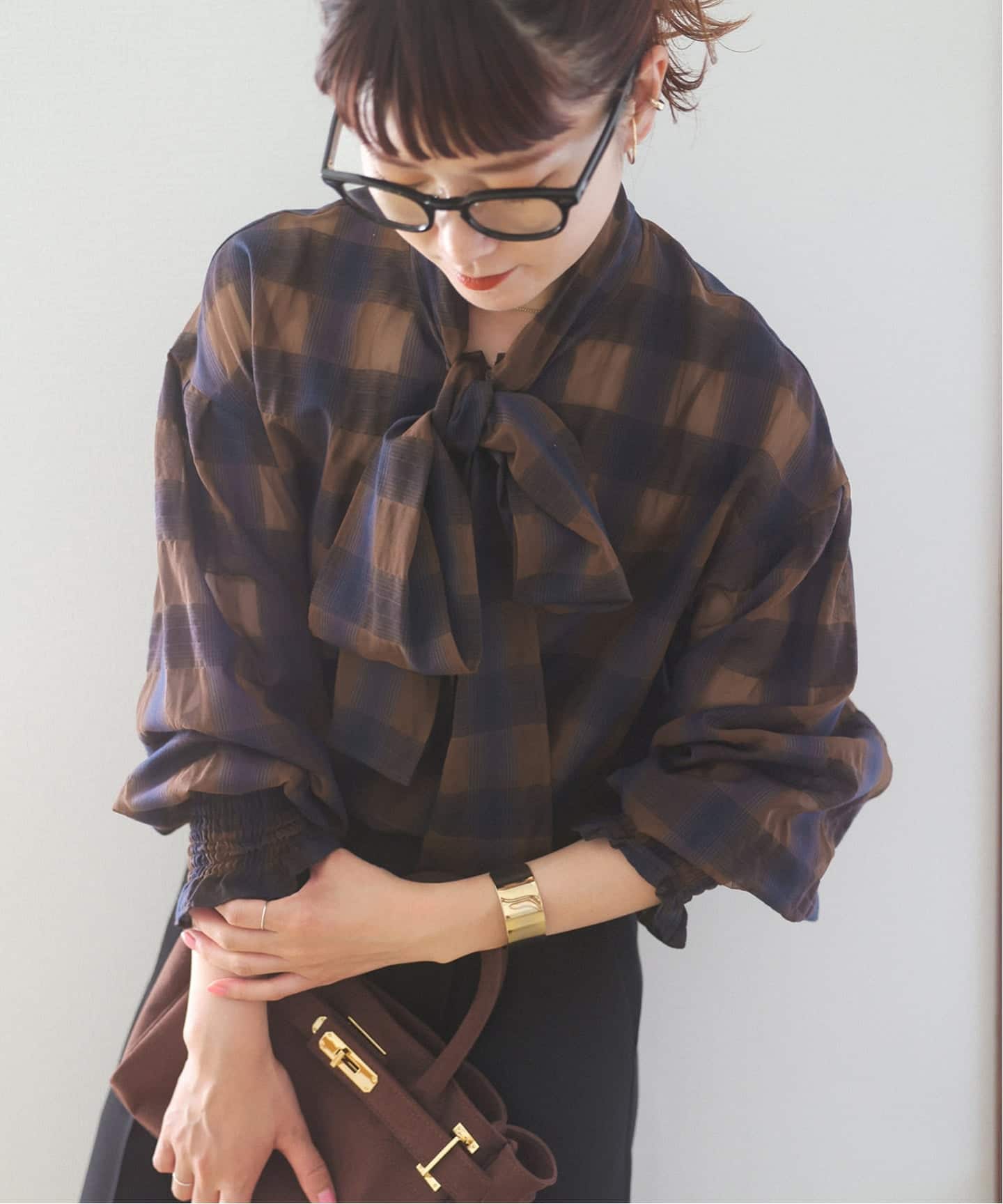 オンブレボウタイブラウス（シャツ／ブラウス）｜Spick and Span