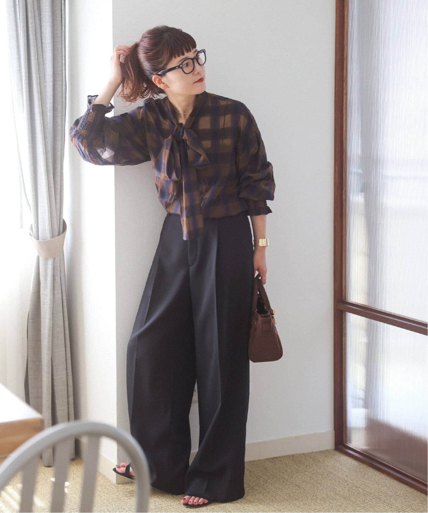 WEB限定 / 追加》オンブレボウタイブラウス（シャツ／ブラウス