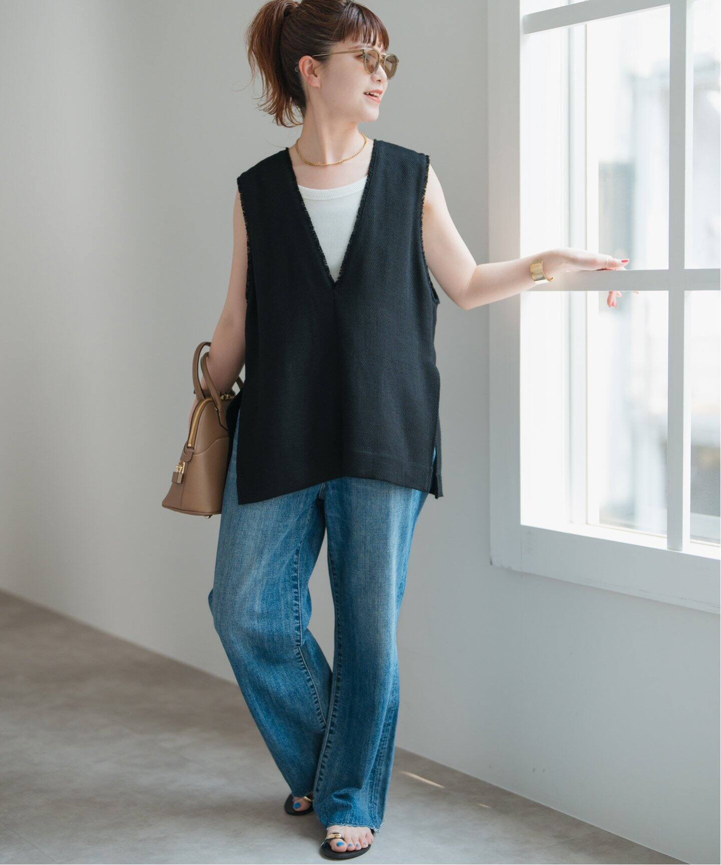 リネンブレンドツイードベスト（ベスト）｜Spick and Span（スピック  