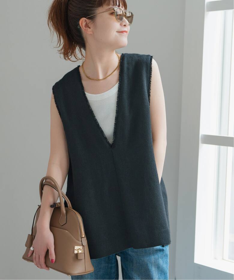 リネンブレンドツイードベスト（ベスト）｜Spick and Span（スピック  