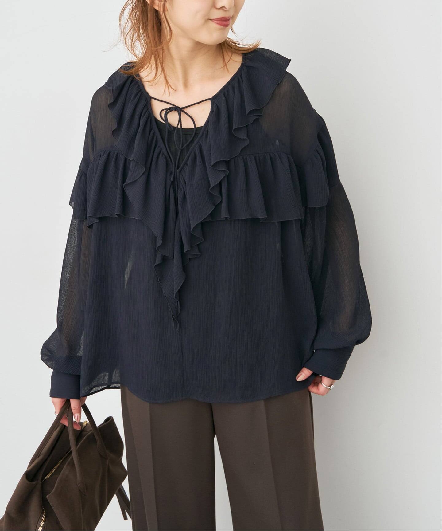 IENA ニュアンスブラウス spickandspan plage noble 新品IENA シャーリングブラウス Spick Noble plage好きにも 【公式通販】