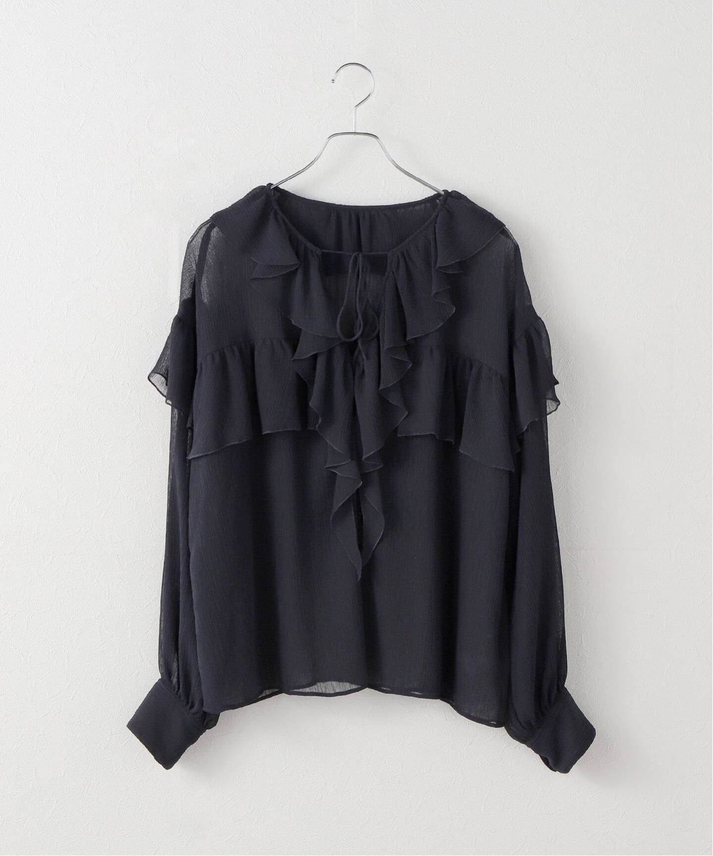 スピック＆スパン（Spick and Span）/フリル楊柳ブラウス フリル楊柳ブラウス（シャツ／ブラウス）｜Spick and Span（スピック