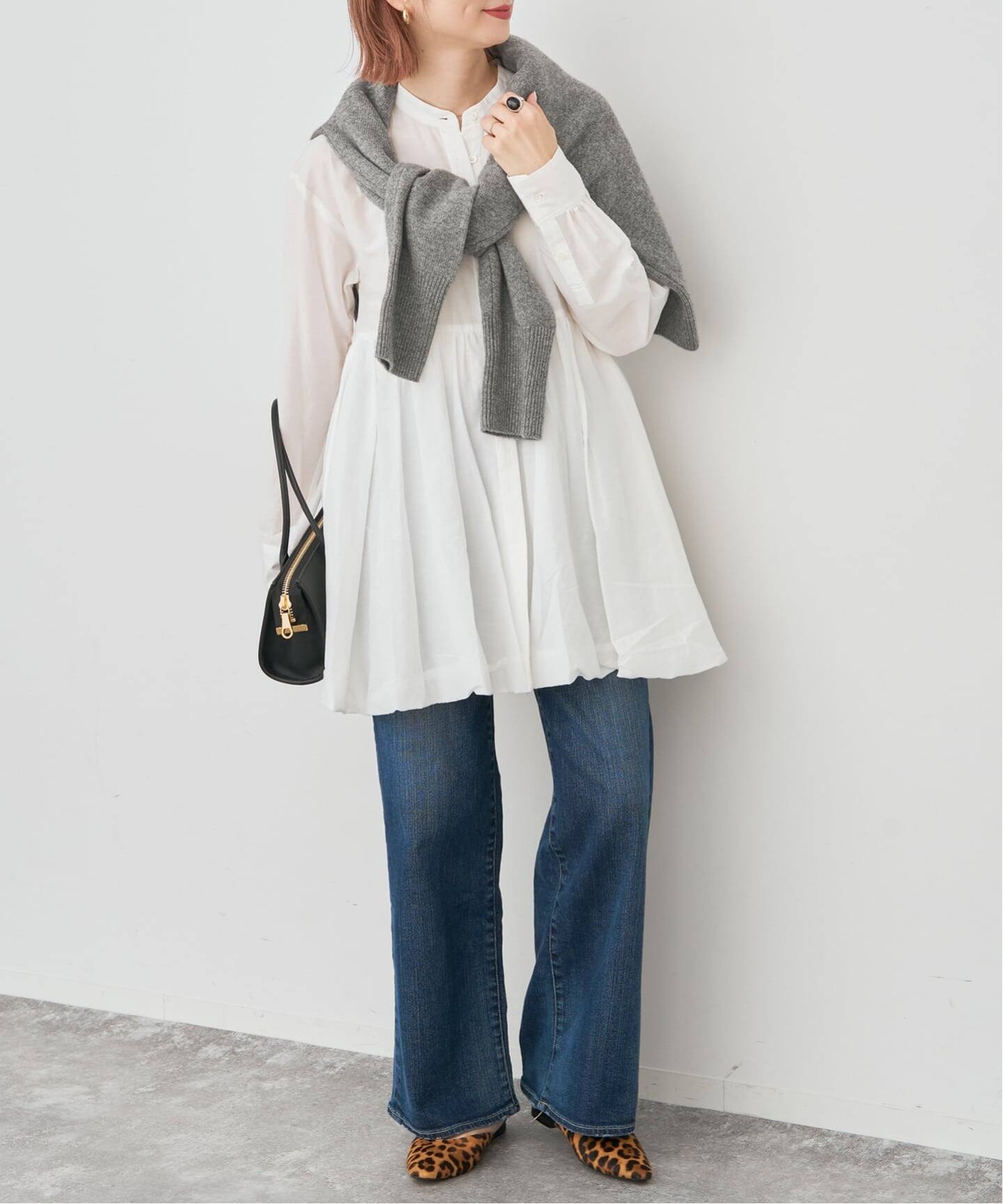 コットンシルクティアードチュニック（シャツ／ブラウス）｜Spick and