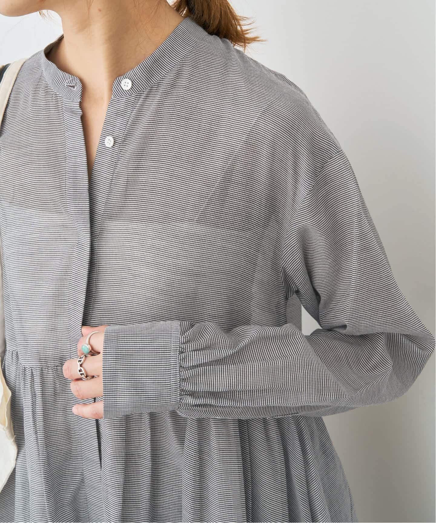 コットンシルクティアードチュニック（シャツ／ブラウス）｜Spick and