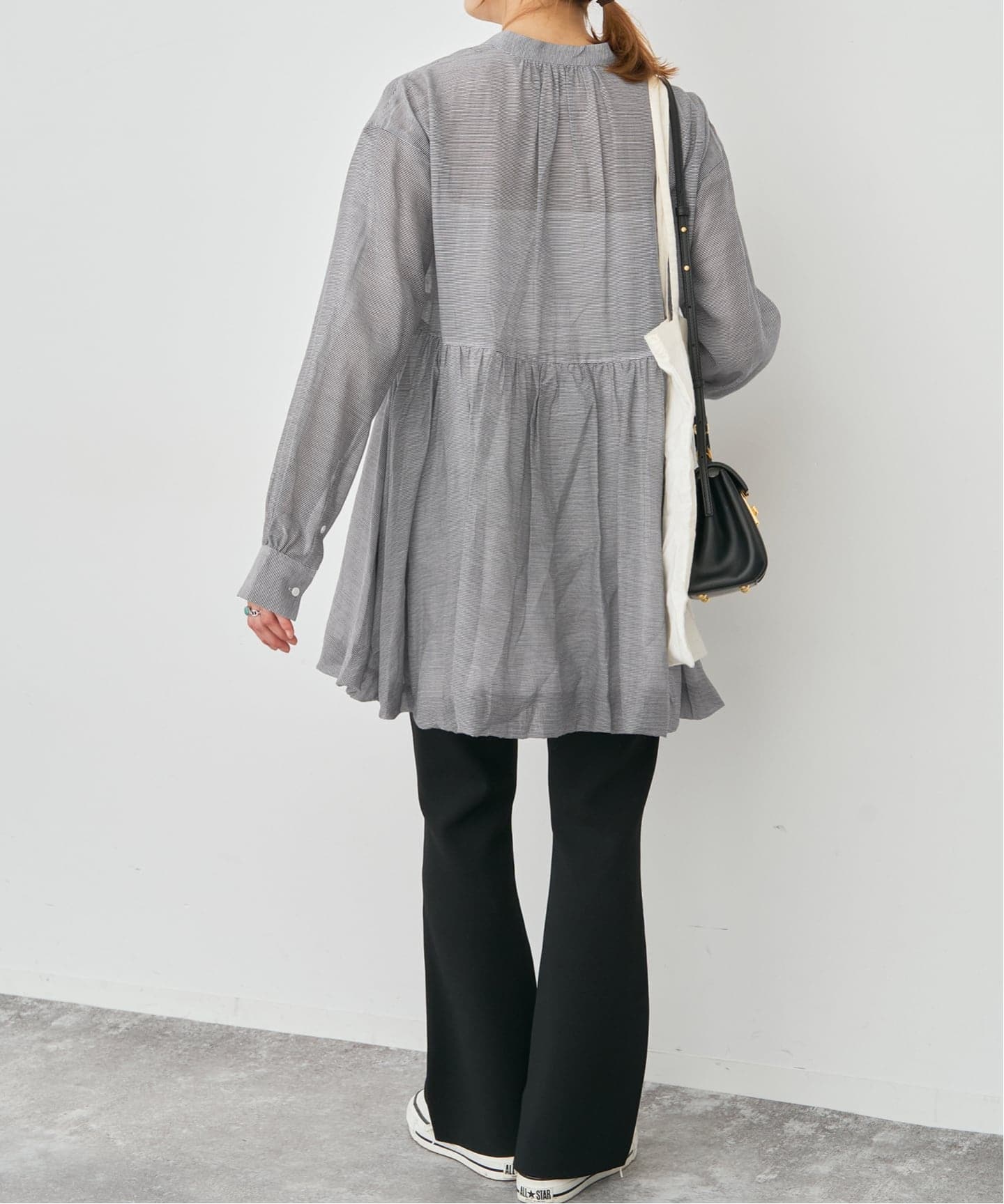 【タグ付き 未使用】Spick and Span ティアードチュニック コットンシルクティアードチュニック（シャツ／ブラウス）｜Spick