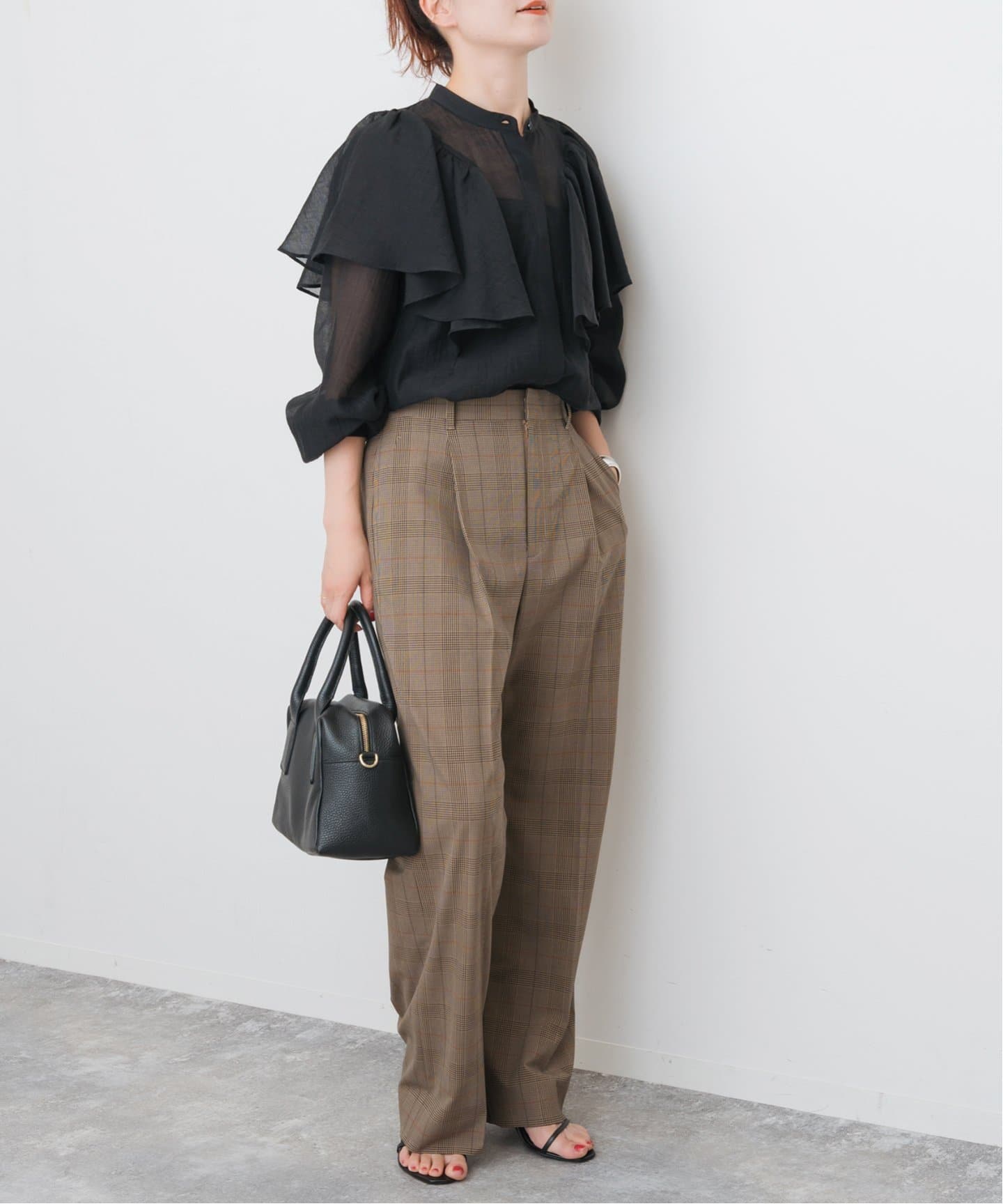 spick&span ストライプシャツ シアーシャツ spick&span ストライプ