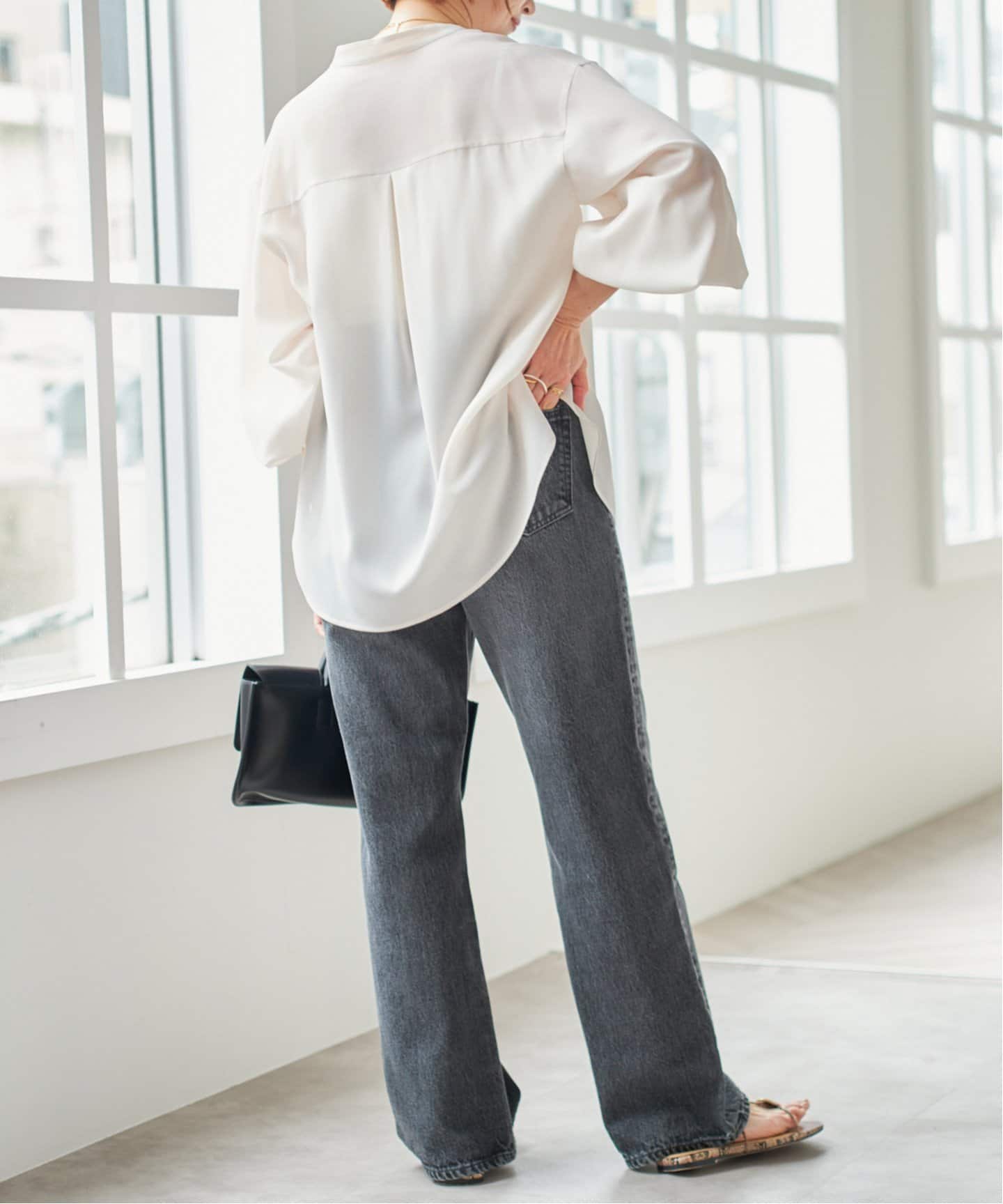 Spick & Span スキッパーブラウス タックスリーブスキッパーブラウス（シャツ／ブラウス）｜Spick