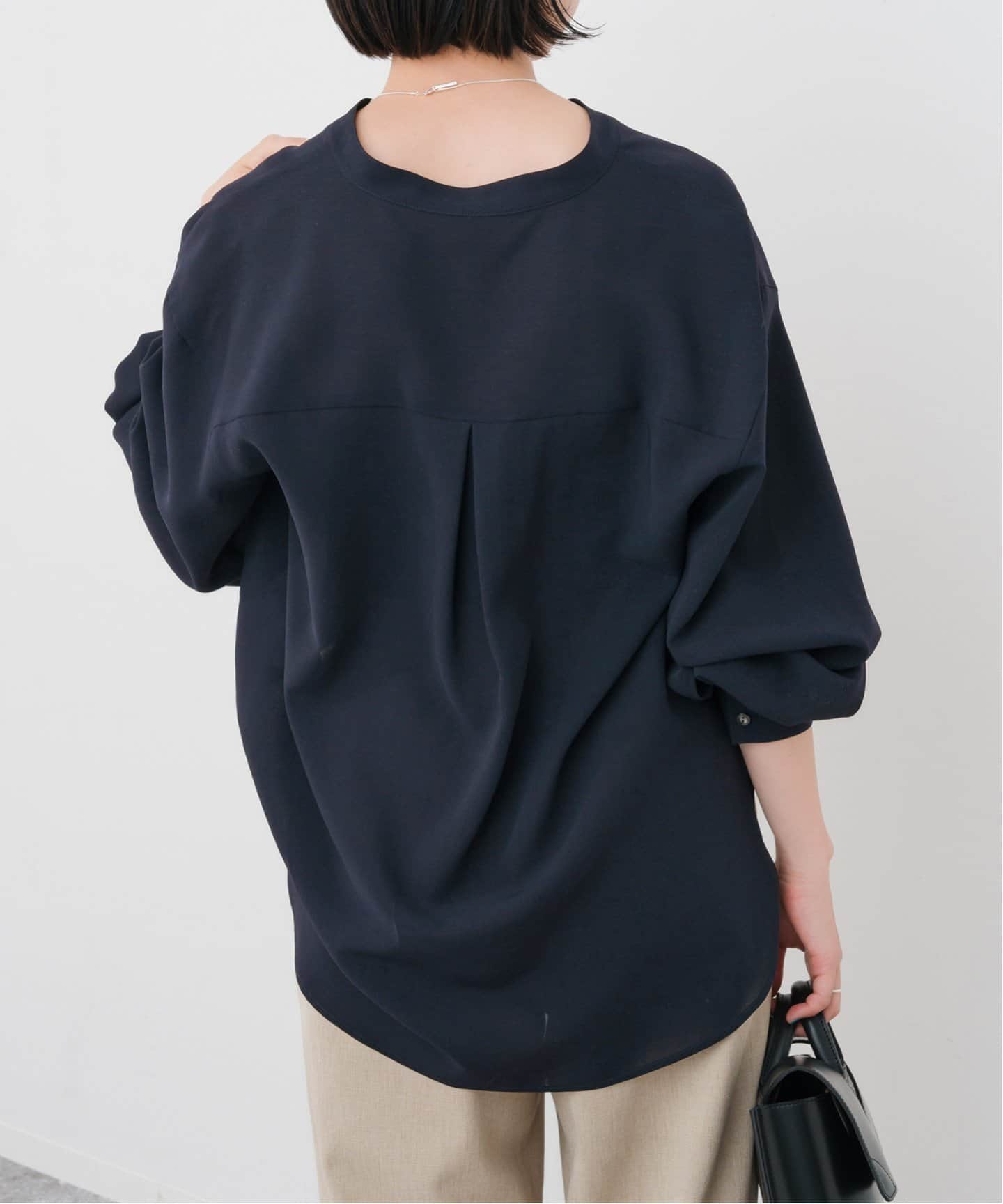 Spick & Span スキッパーブラウス タックスリーブスキッパーブラウス（シャツ／ブラウス）｜Spick