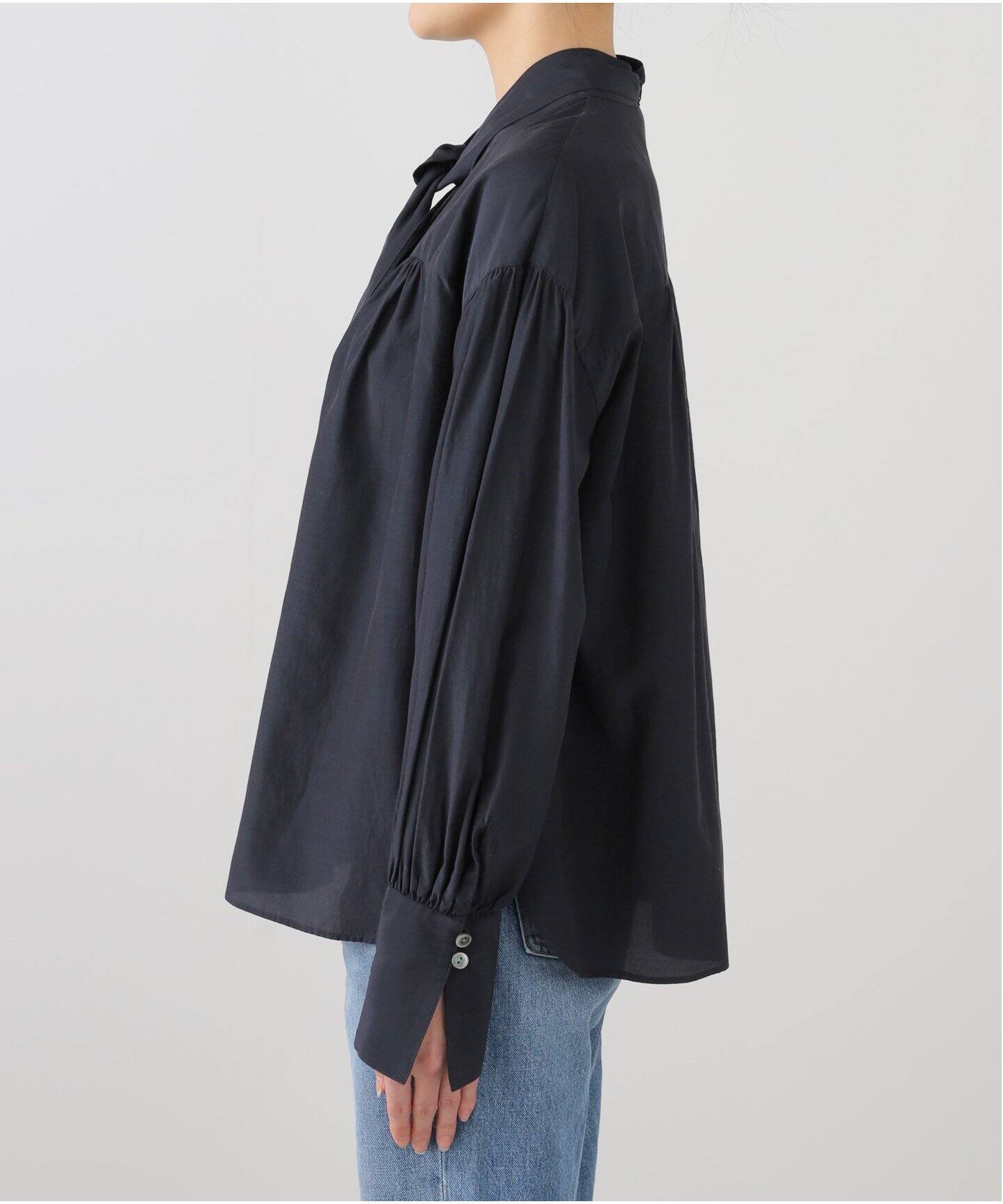 Spick&Span【タグ付未使用】ジャガードボウタイブラウスF 長袖 20AW シアーボウタイブラウス（シャツ／ブラウス）｜Spick and Span