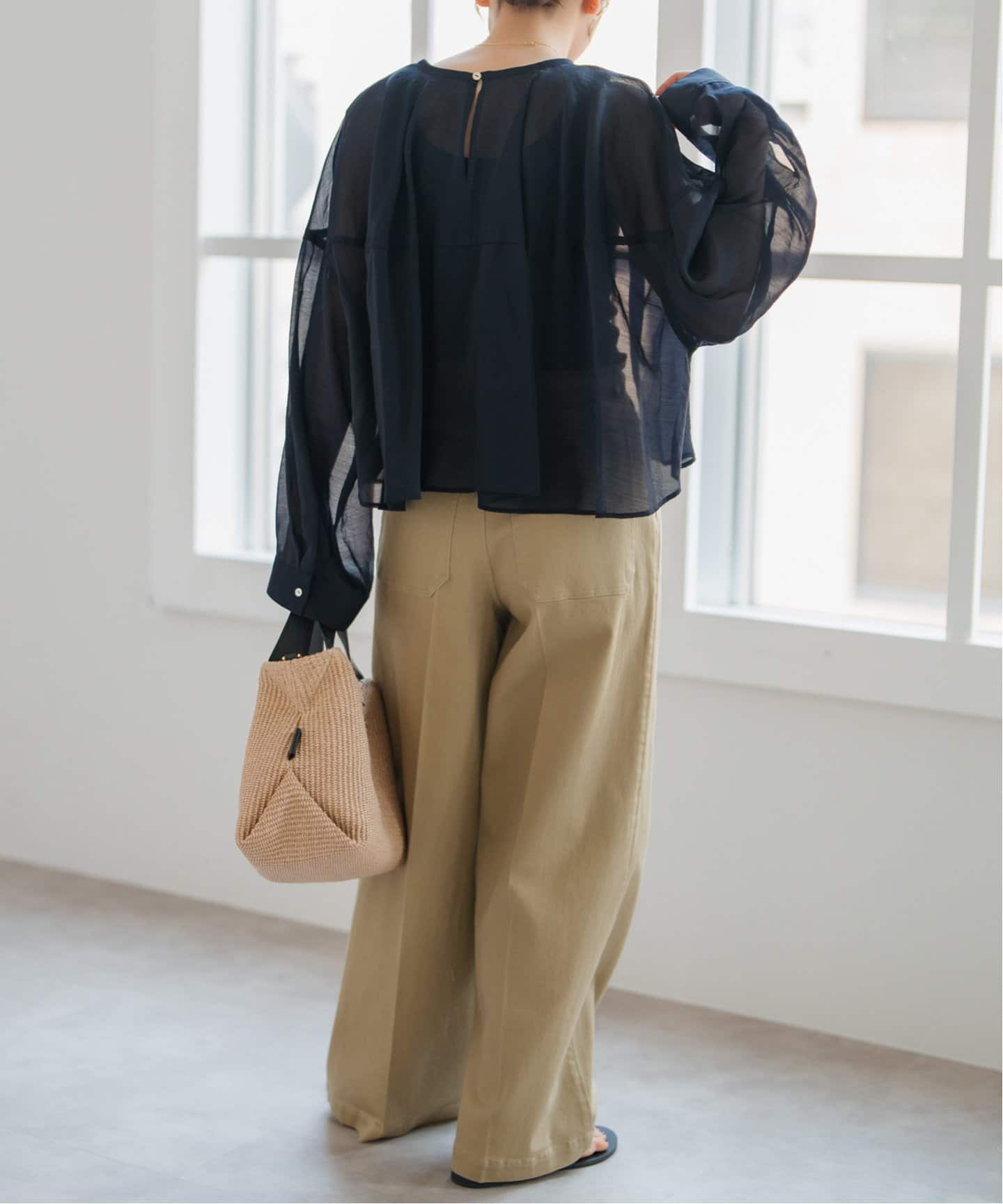 Spick &amp; Span - スピックアンドスパン*シアーブラウス Spick & Span（スピックアンドスパン）の「シアーオーガンジー