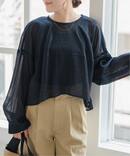 シアークロスボリュームブラウス