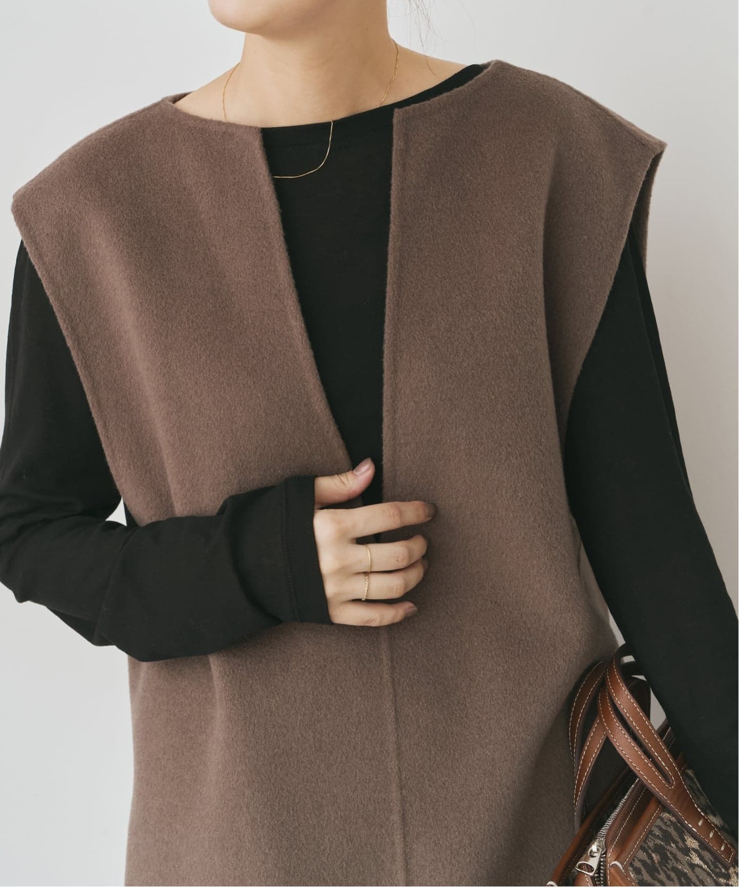 ダブルフェイスVネックベスト（ベスト）｜Spick and Span（スピック