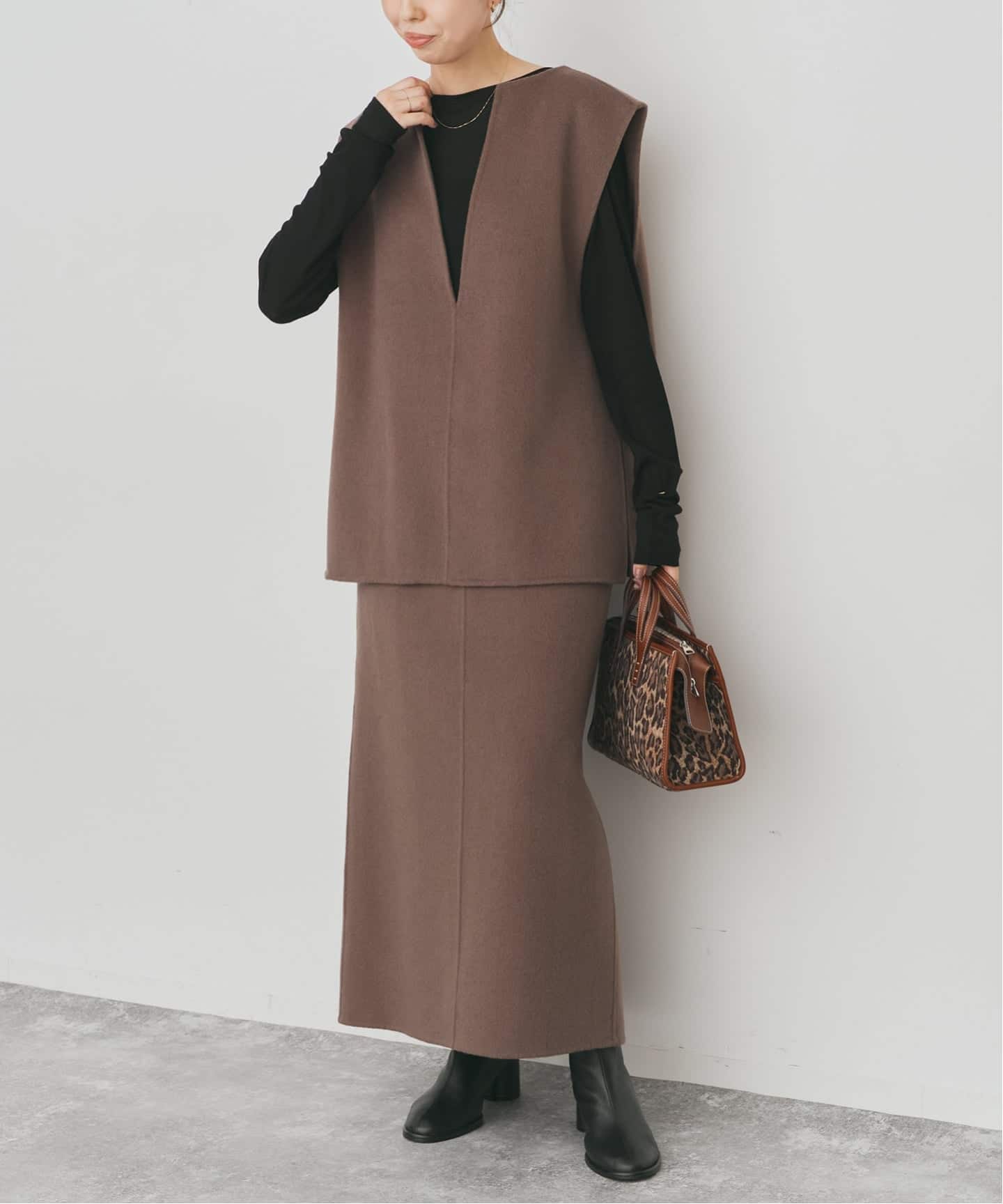 ダブルフェイスVネックベスト（ベスト）｜Spick and Span（スピック