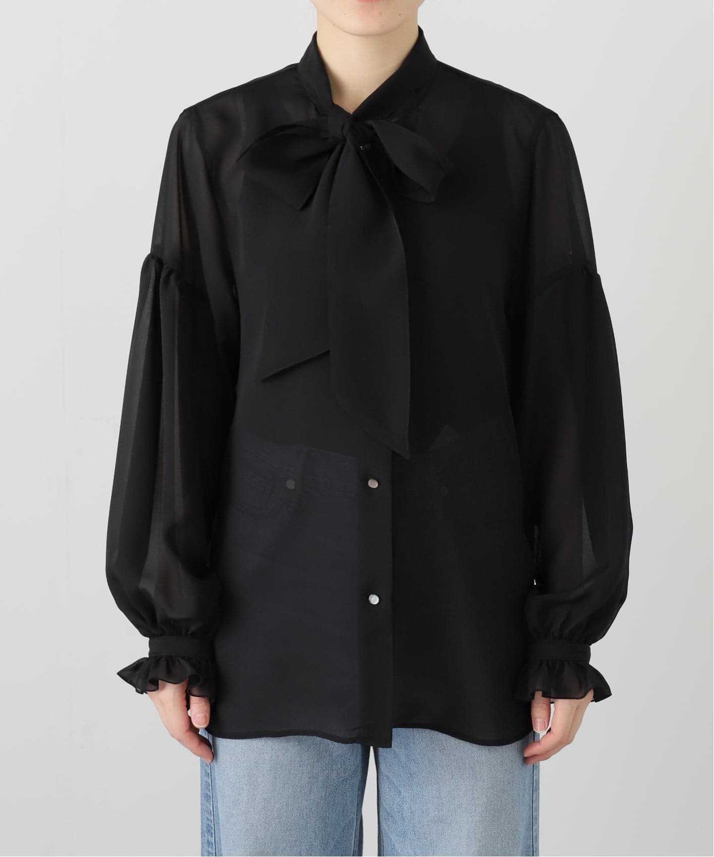 エアリーシフォンボウタイブラウス（シャツ／ブラウス）｜Spick and