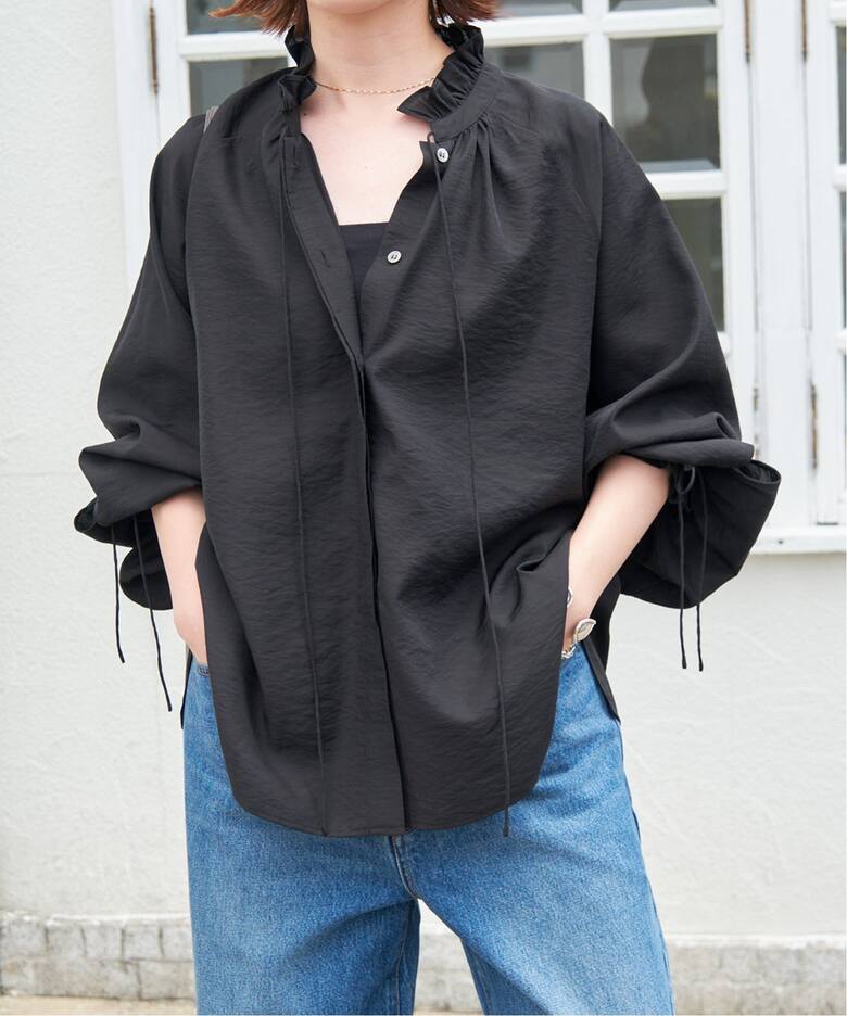 追加》ハイブリットフリルリボンブラウス（シャツ／ブラウス）｜Spick  