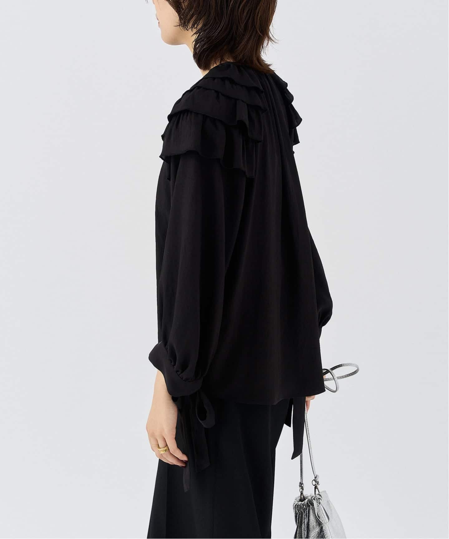 HARDY NOIR 完売　ブラウス　ブラック HARDY NOIR（アルディーノアール） ブラウス シャツ オーガンジーX
