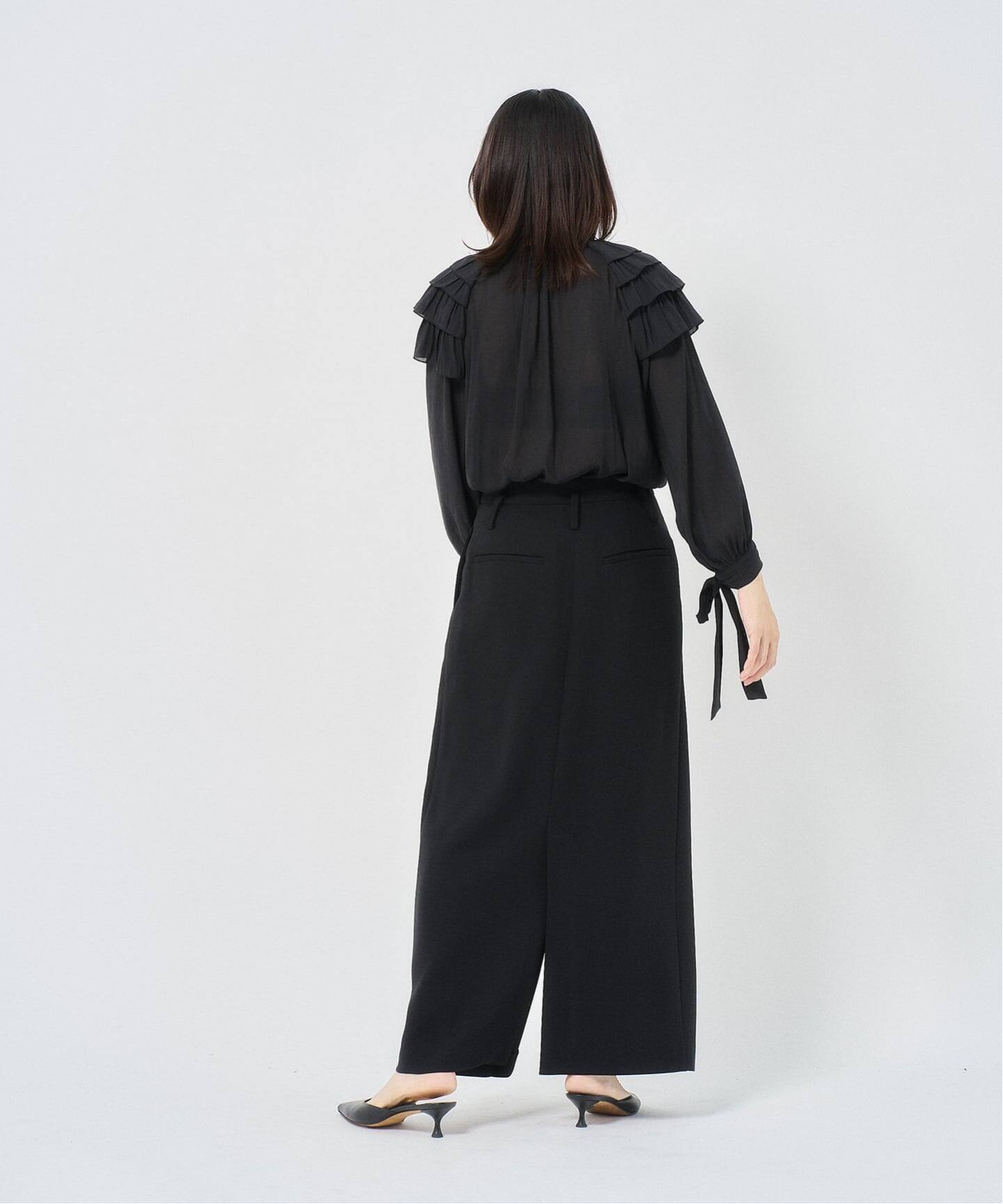 ジョーゼットショルダーフリルブラウス（シャツ／ブラウス）｜HARDY