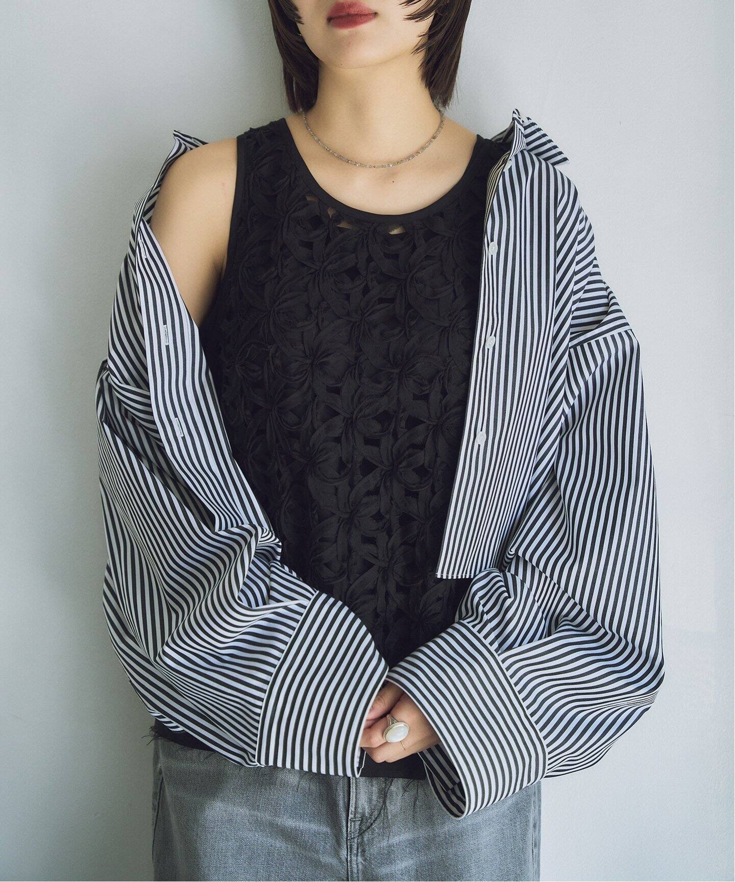 テープ刺繍ノースリーブブラウス（シャツ／ブラウス）｜HARDY NOIR 