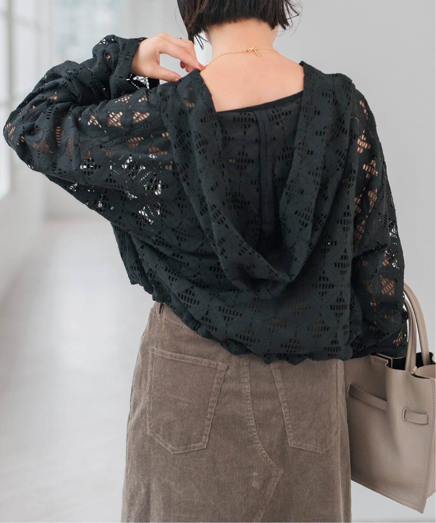 追加》Uhr / ウーア 別注Lace Foodie Tops（シャツ／ブラウス