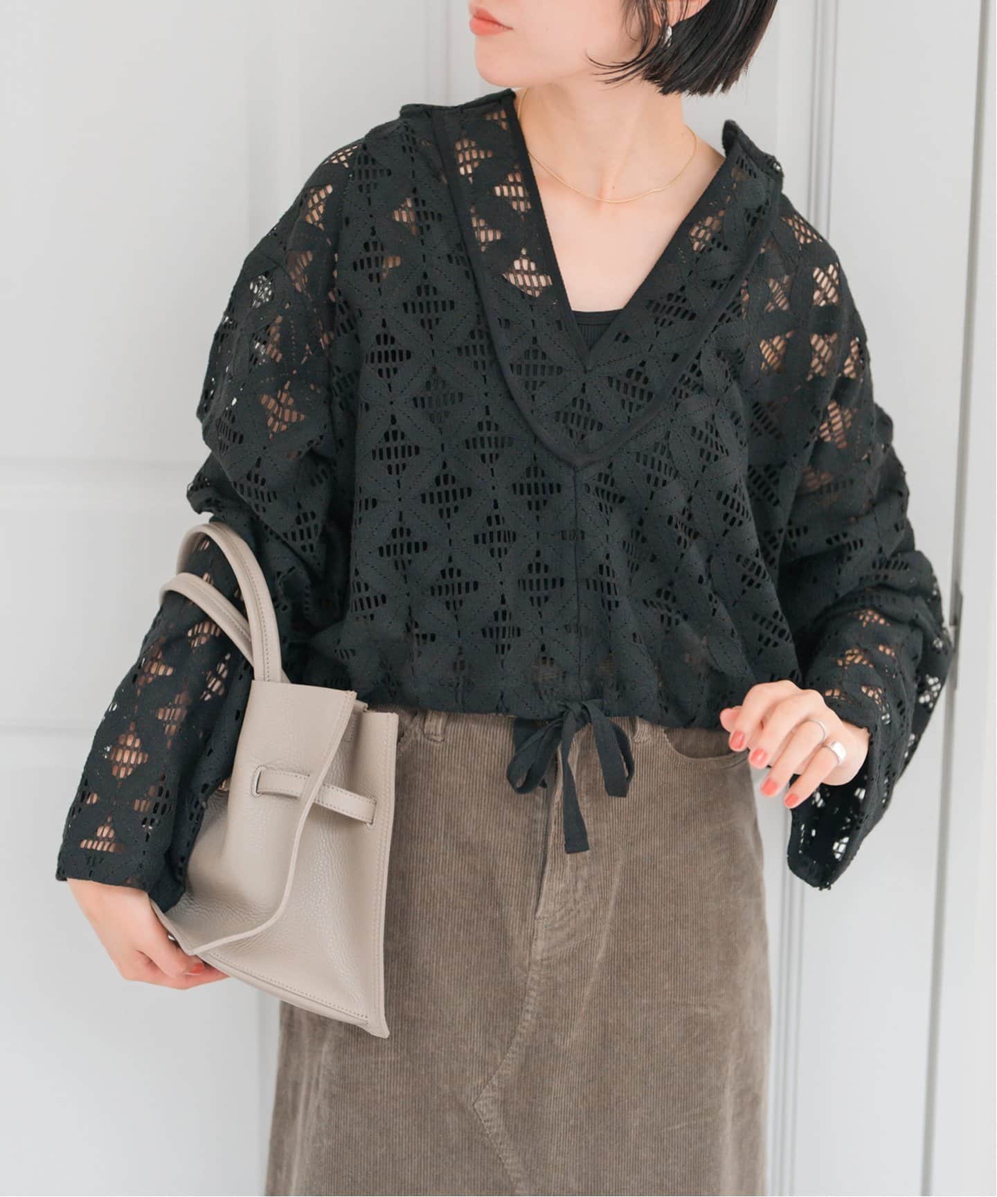 追加》Uhr / ウーア 別注Lace Foodie Tops（シャツ／ブラウス）｜Spick