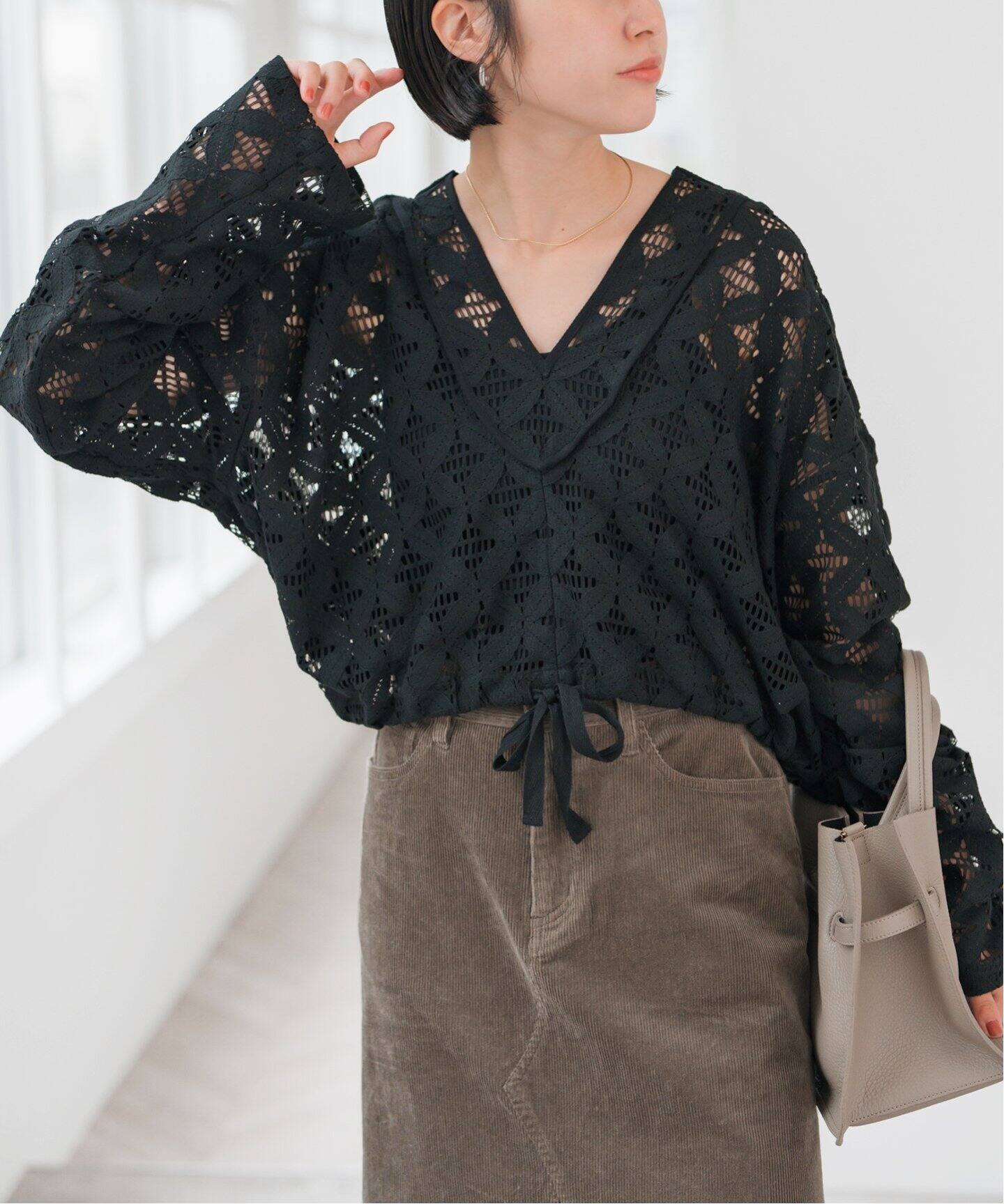 追加》Uhr / ウーア 別注Lace Foodie Tops（シャツ／ブラウス）｜Spick