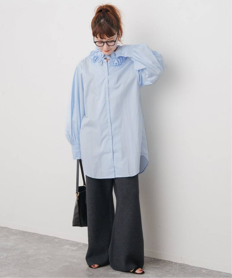 crinkle crinkle crinkle 別注frill coller shirts*（シャツ／ブラウス 