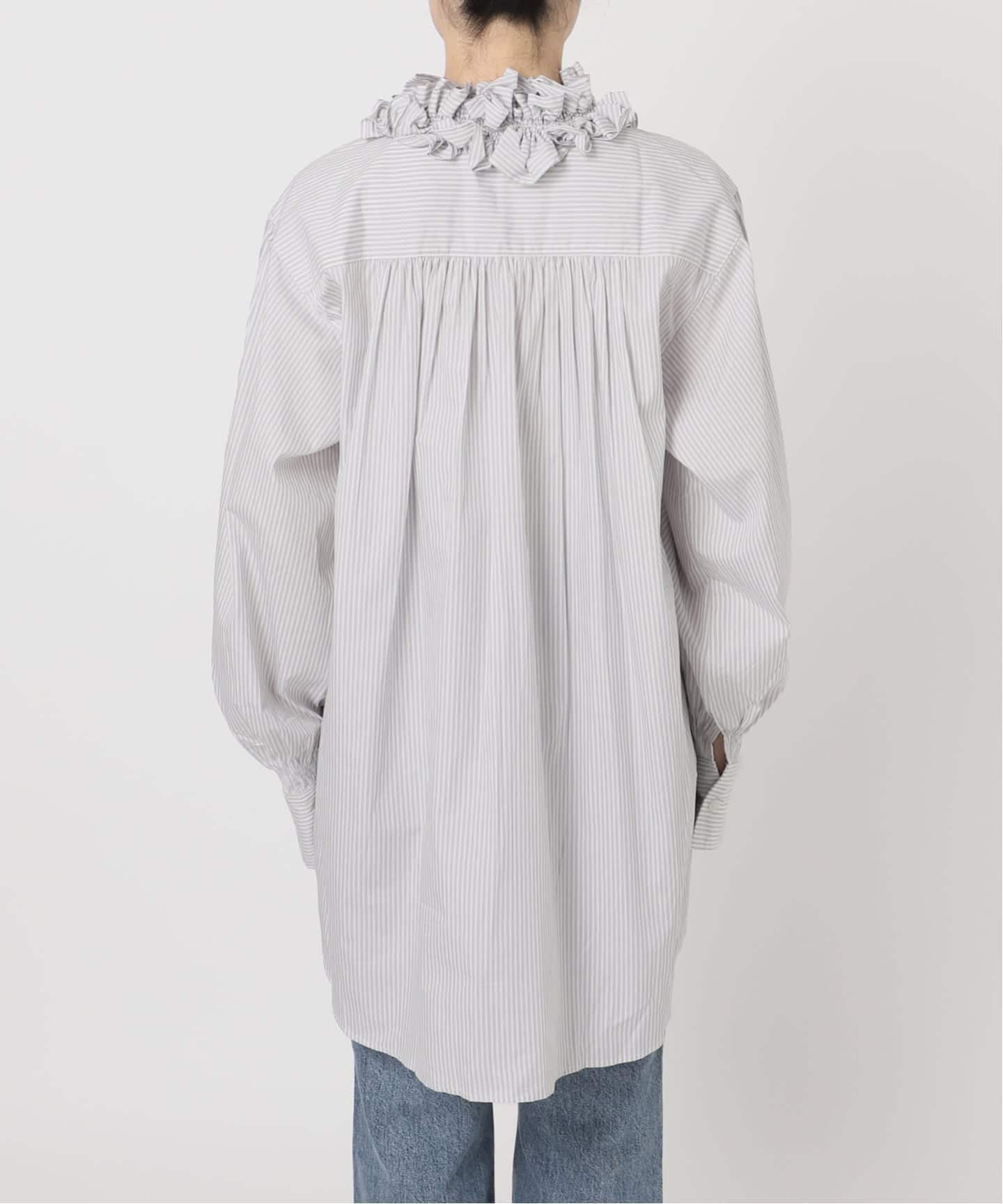 トップス crinkle crinkle crinkle spick &span 予約》crinkle crinkle crinkle 別注frill coller shirts