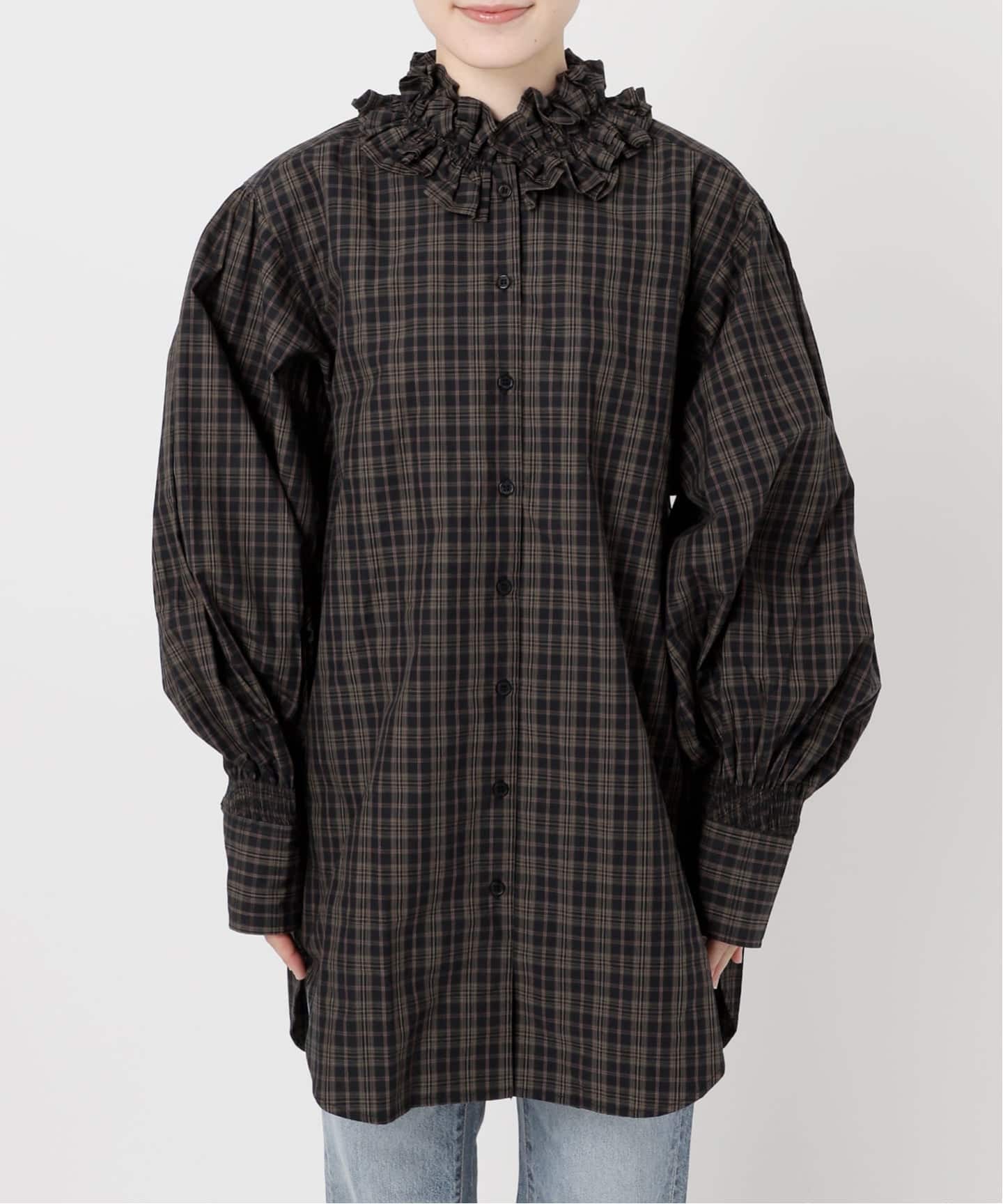 トップス crinkle crinkle crinkle spick &span crinkle crinkle crinkle 別注frill coller shirts*（シャツ