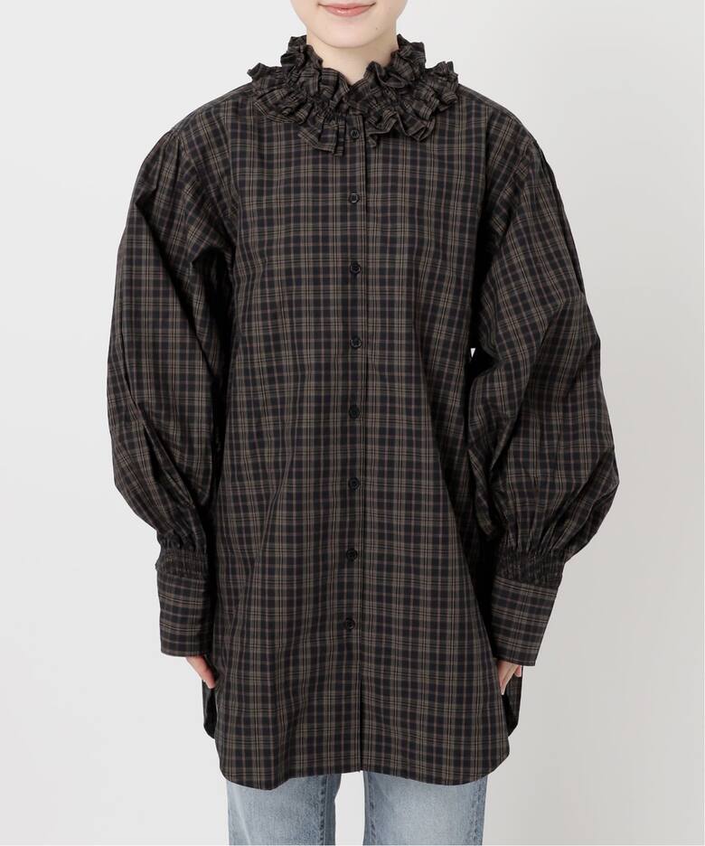 crinkle crinkle crinkle 別注frill coller shirts*（シャツ／ブラウス 