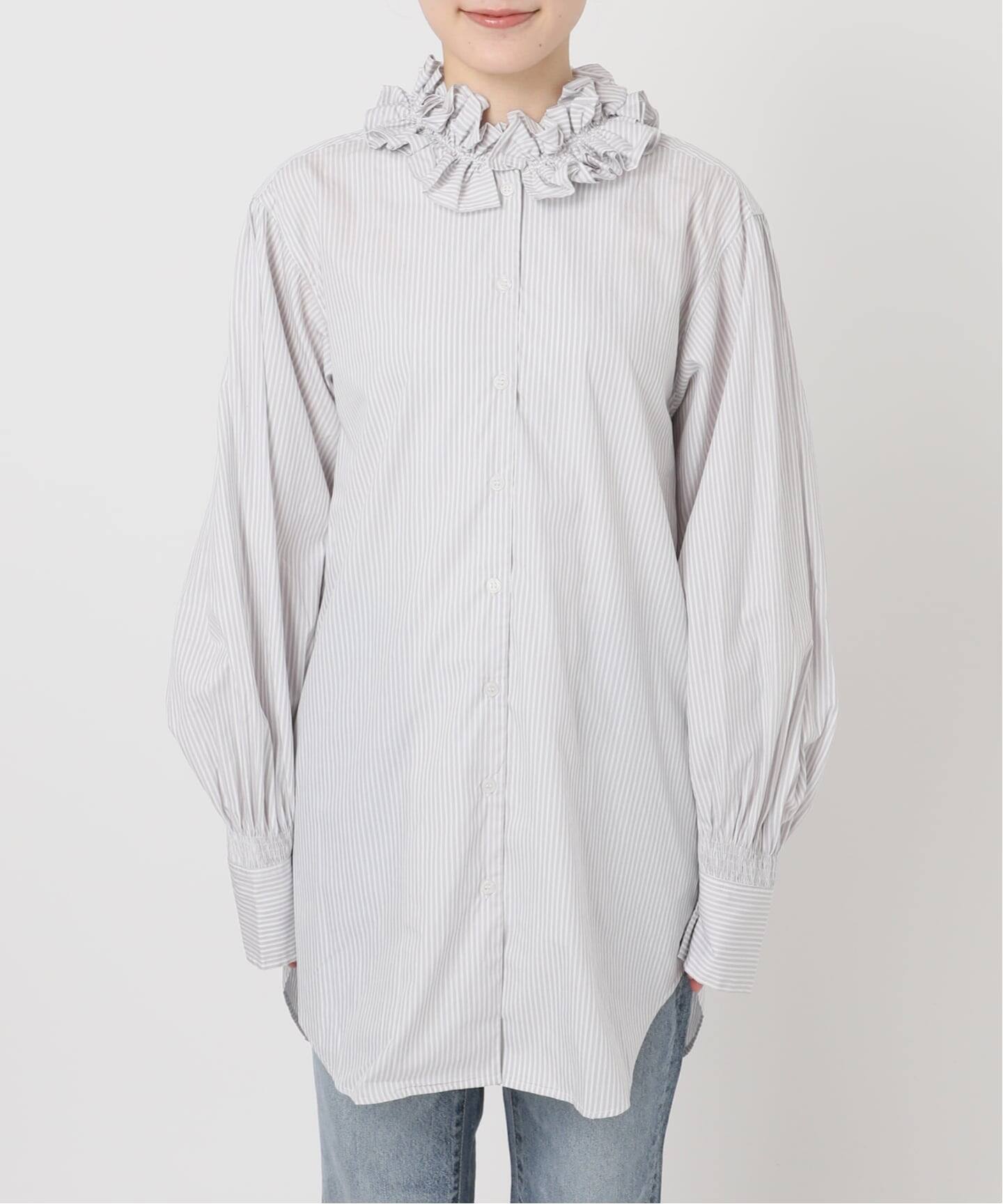 crinkle crinkle crinkle/FRILL COLLER シャツ crinkle crinkle crinkle 別注frill coller shirts*（シャツ