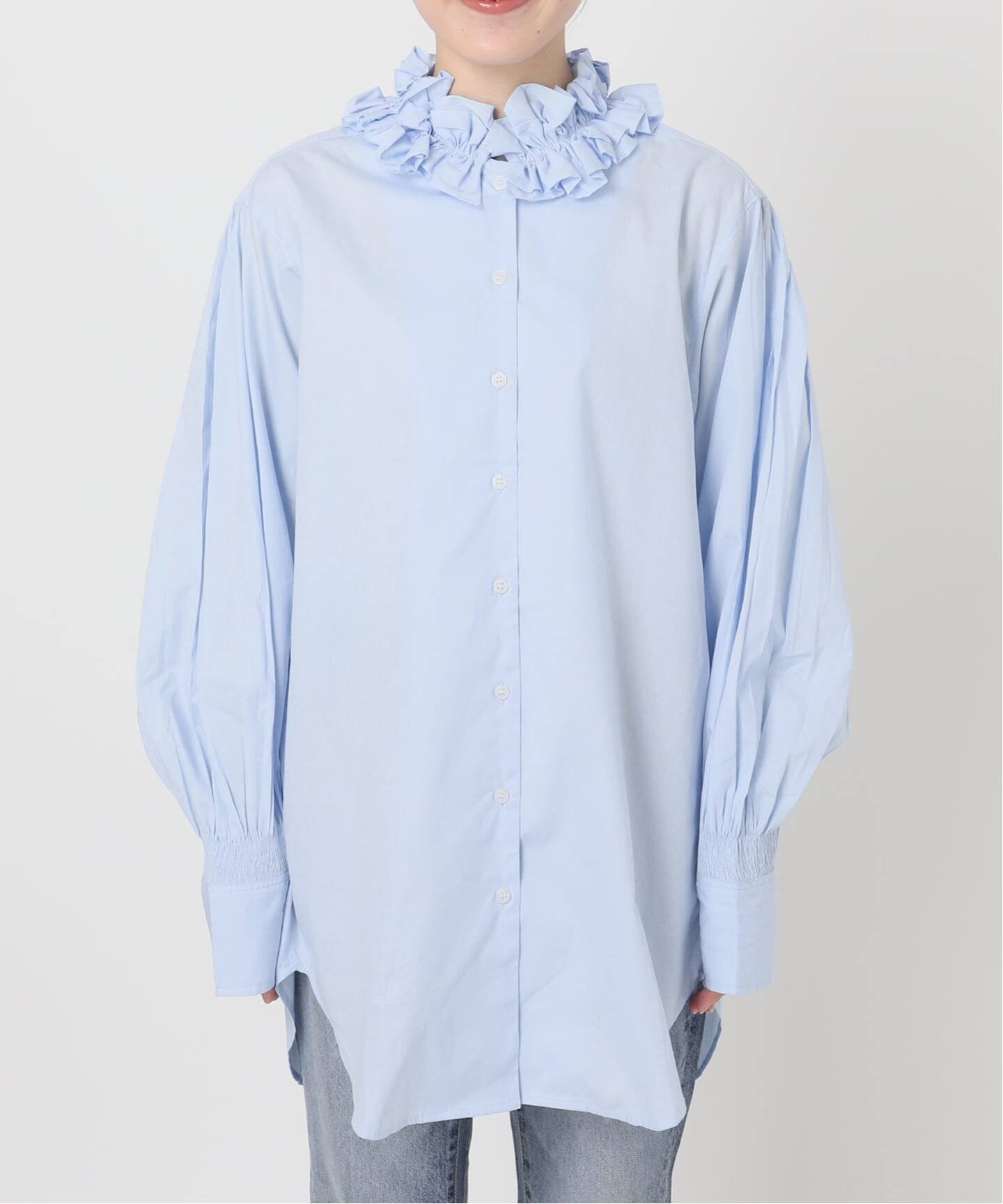 crinkle crinkle crinkle 別注frill coller shirts*（シャツ／ブラウス