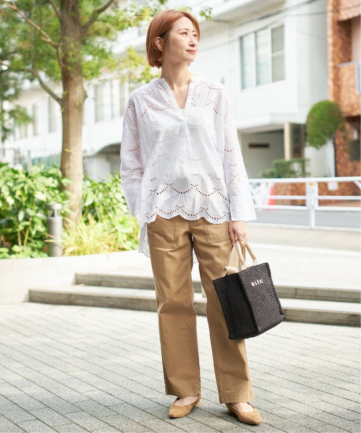 ne Quittez pas / ヌキテパ COTTON VOILE DOT HEMLA BL（シャツ 