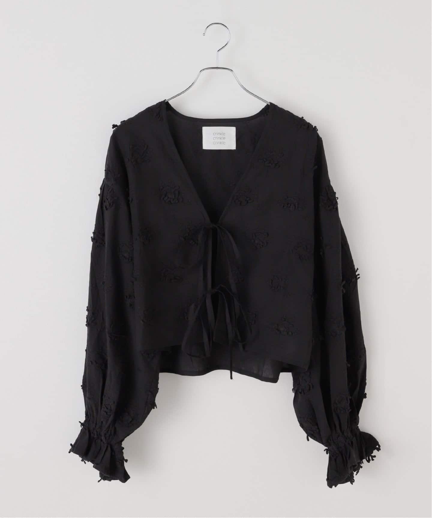 crinkle crinkle crinkle shirts 3D ブラック スピック＆スパン Spick & Span crinkle crinkle crinkle 3D