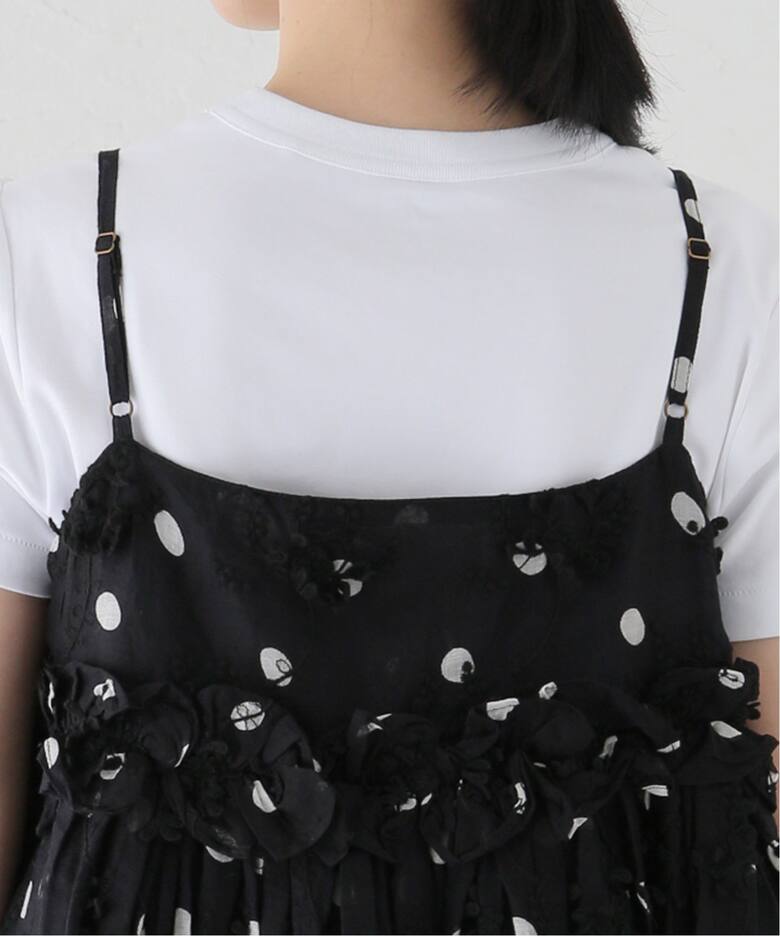追加》crinkle crinkle crinkle 3D embroidery dot camisole CC-2509 